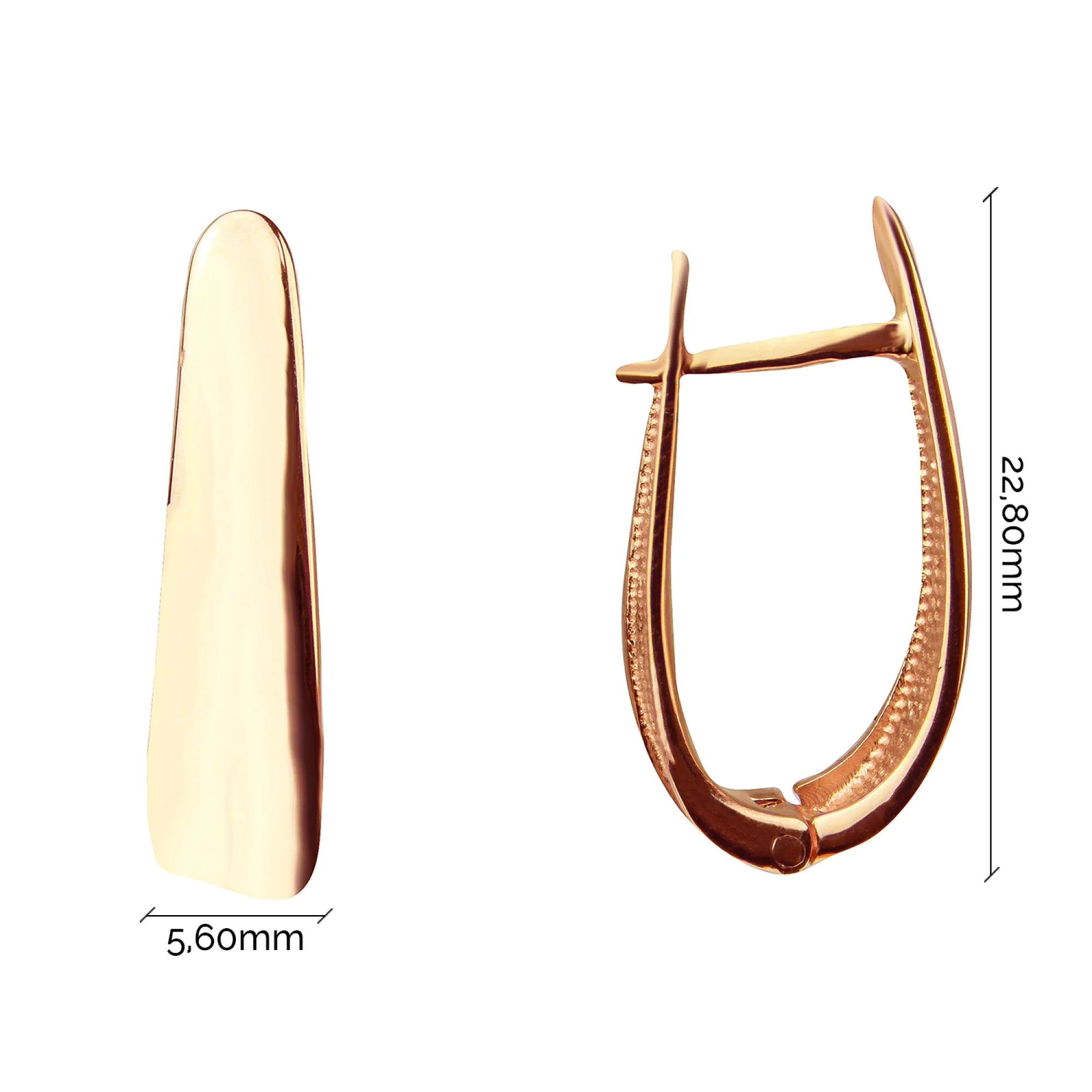 Серьги из красного золота - 855410 - 3