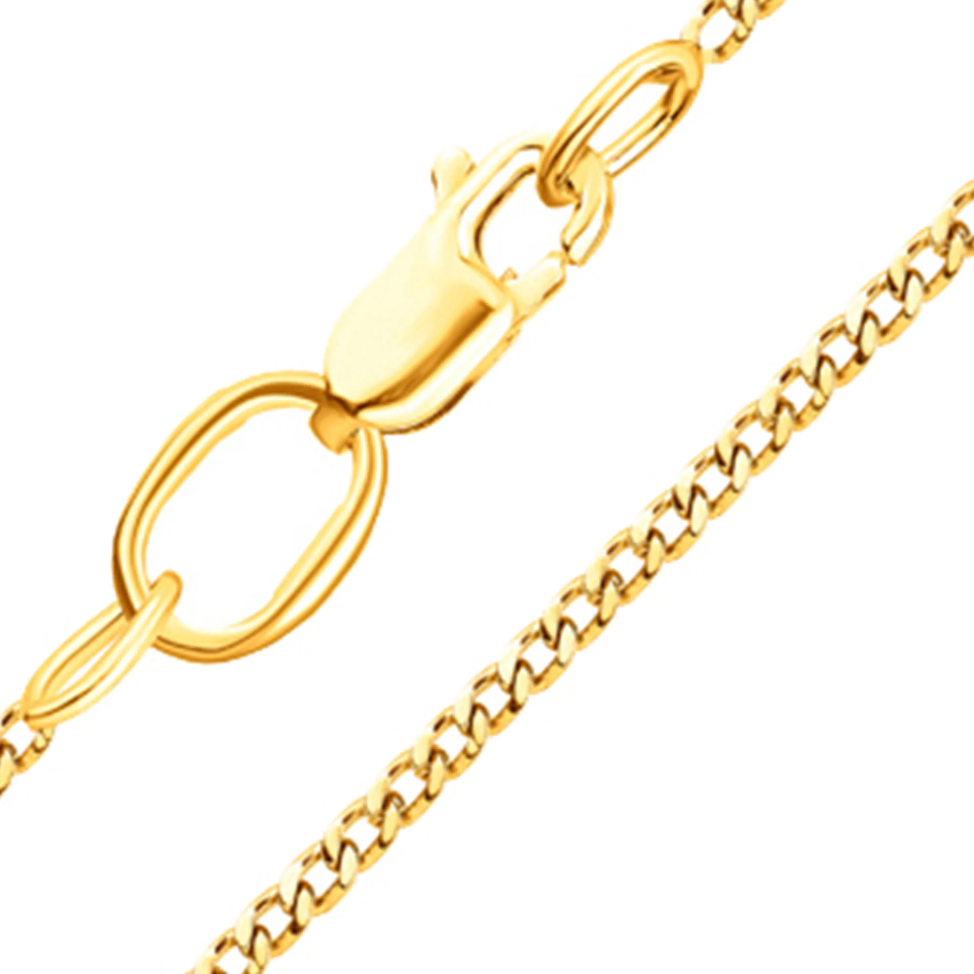 Цепочка из лимонного золота Панцирное плетение - 973091 – изображение 1