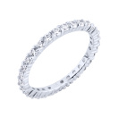 Серебряное кольцо с фианитами - 2087951