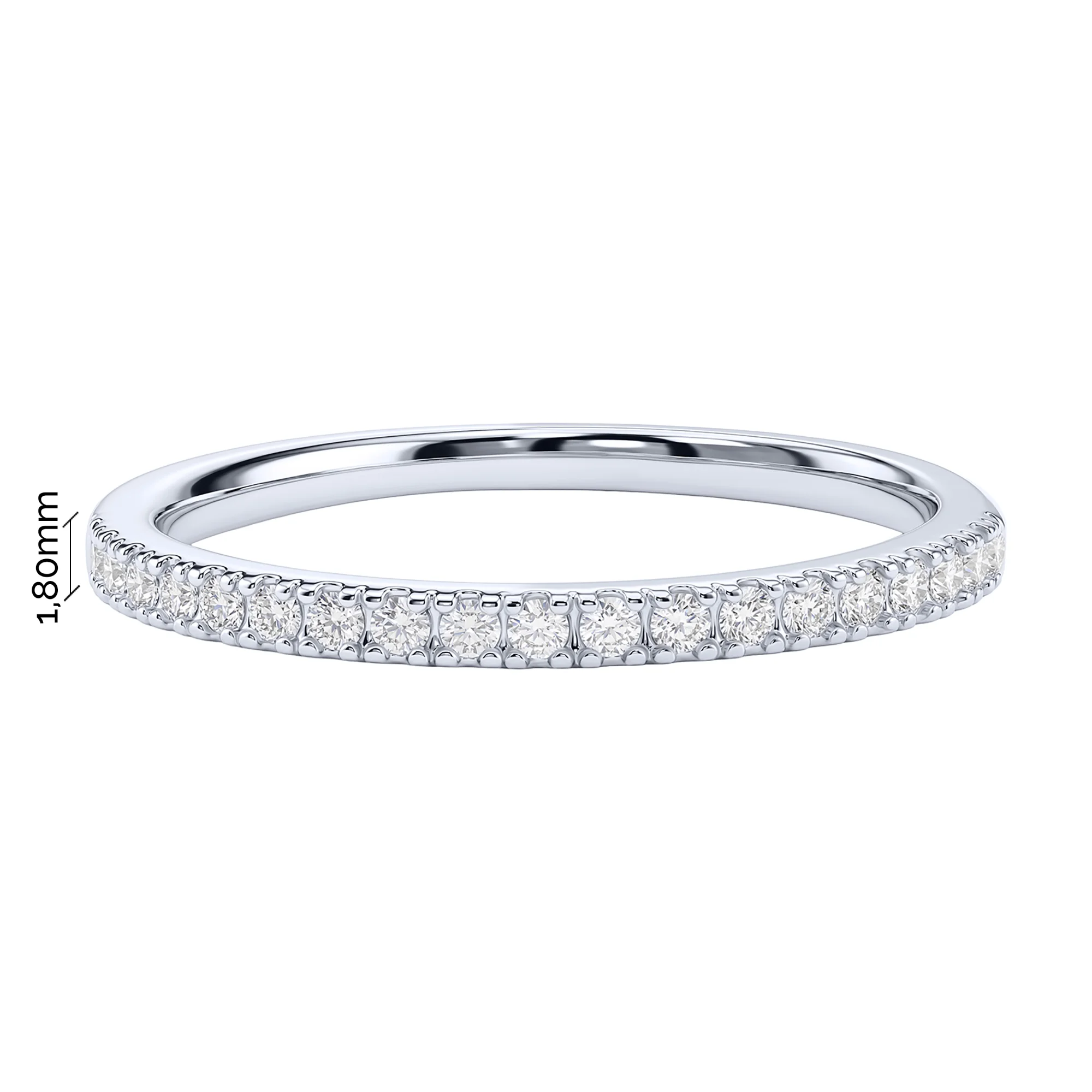 Серебряное двойное кольцо 2 в 1 с фианитами - 2289418 - 5