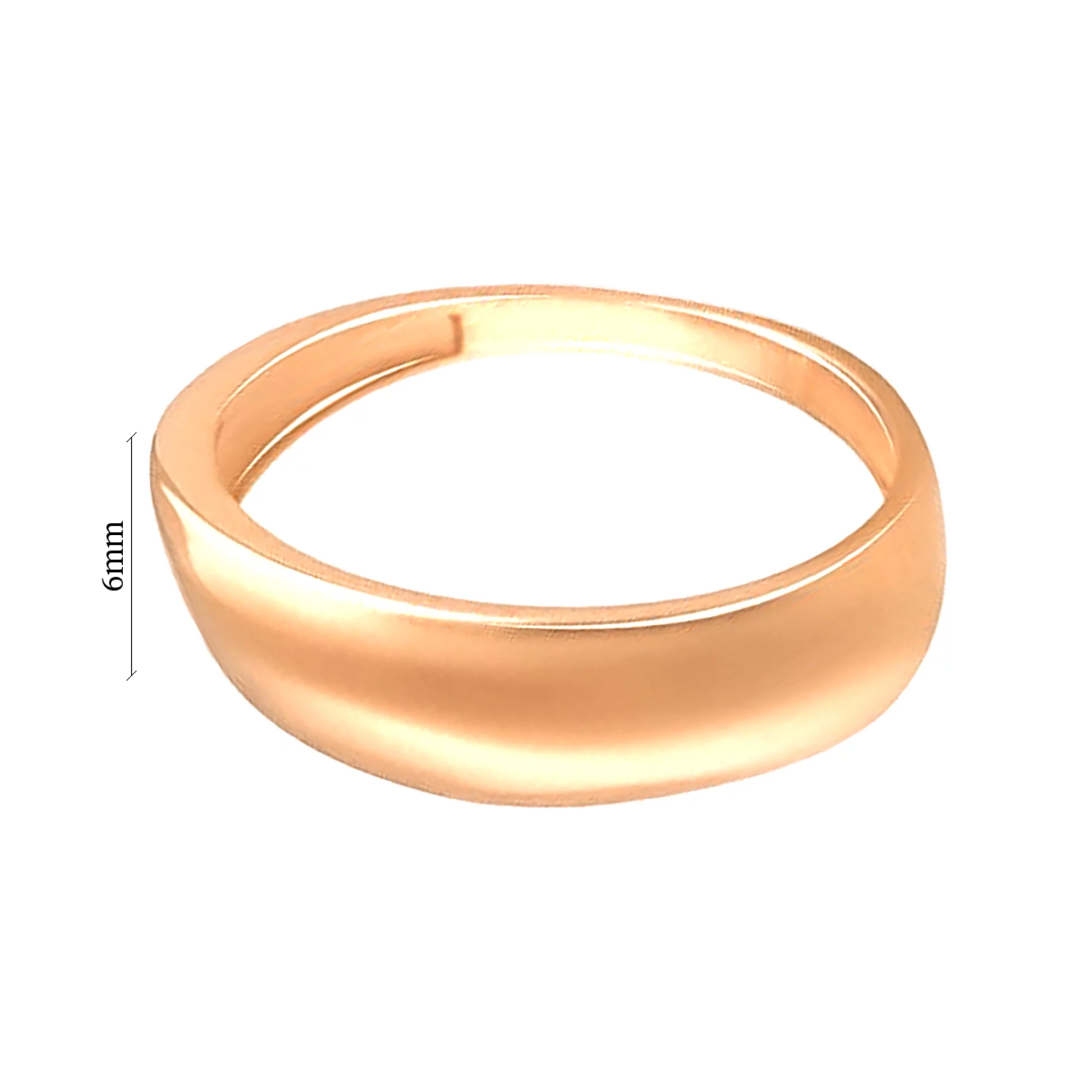 Кольцо из красного золота - 970392 – изображение 2