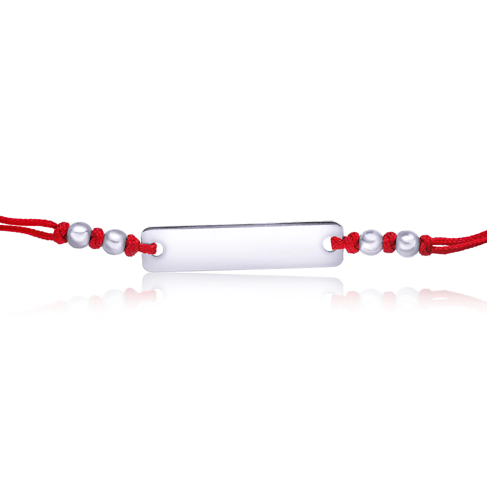 Красная нить с серебряной вставкой - 457897 – изображение 2
