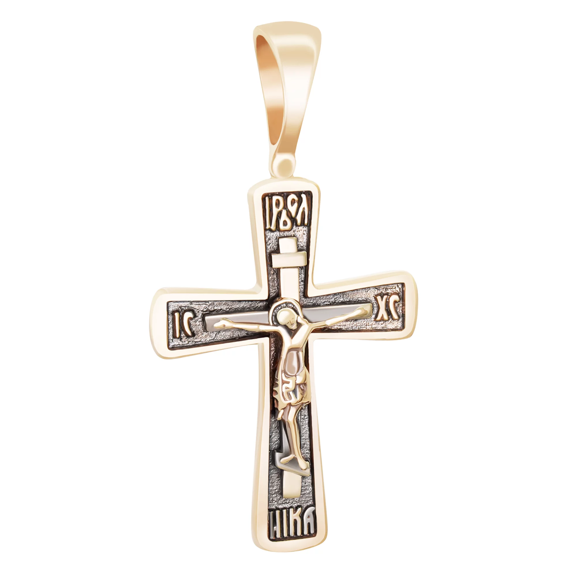 Крест в красном золоте "Спаси и Сохрани" - 1717475 – изображение 1