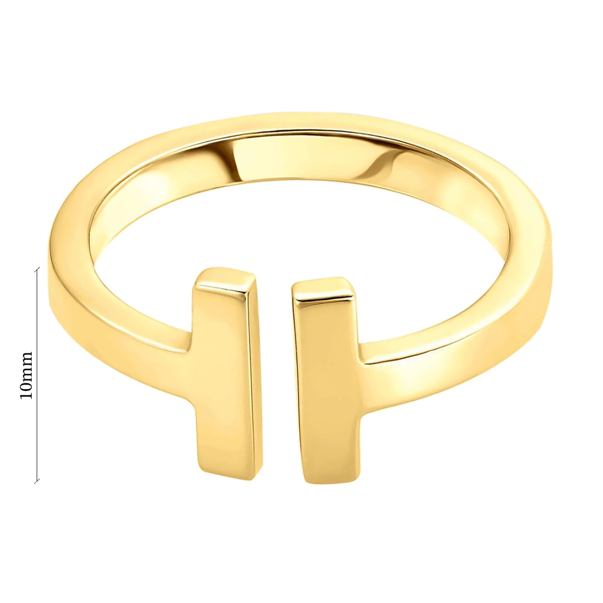 Кольцо из лимонного золота - 1094999 – изображение 2