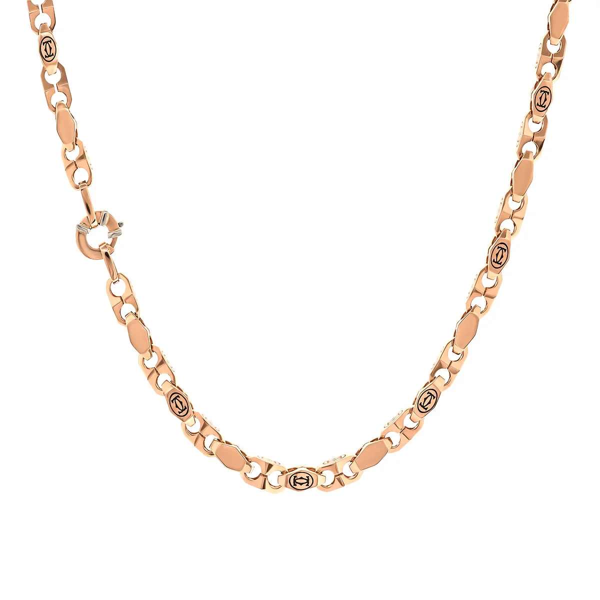 Мужские золотые цепочки с якорным плетением