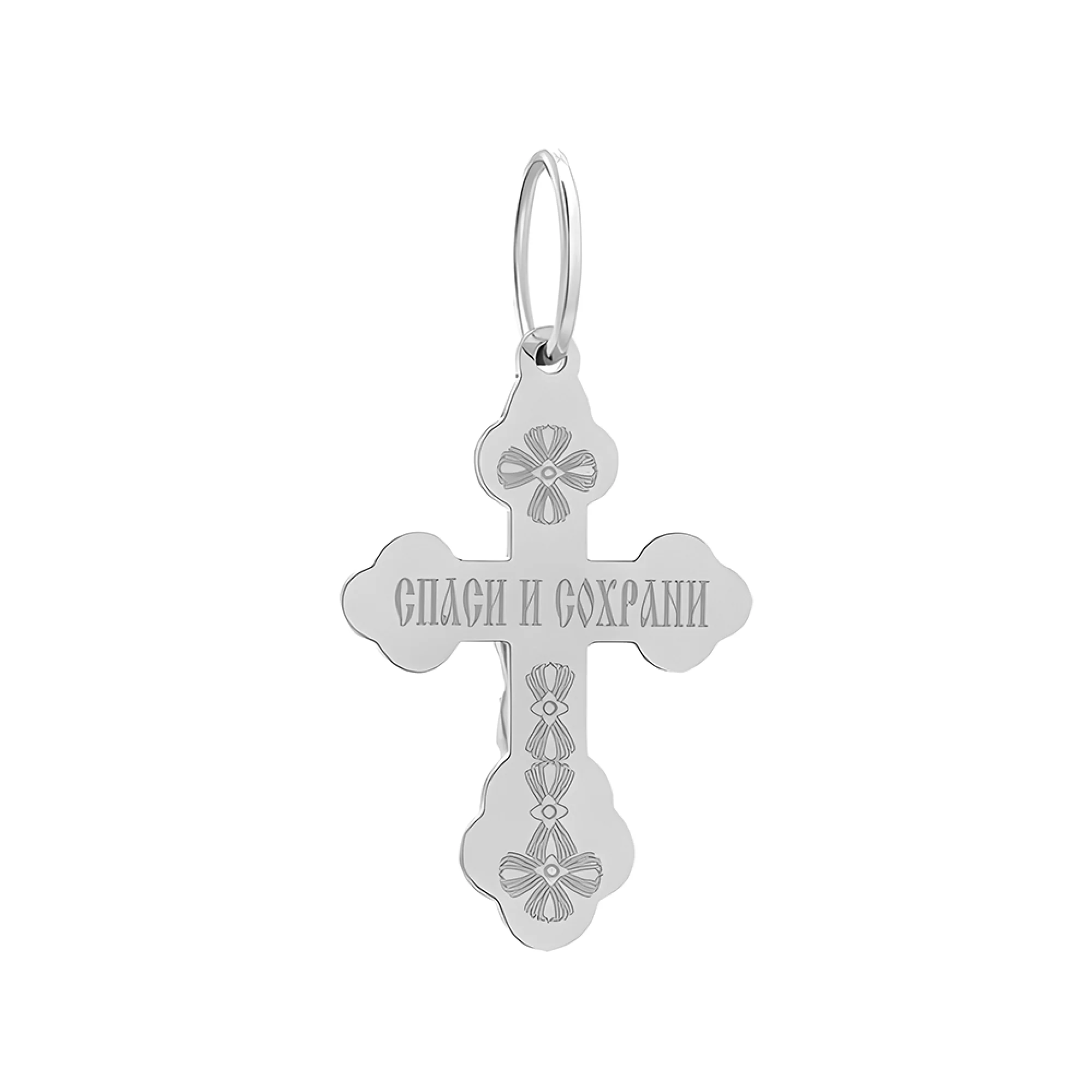 Крестик серебряный - 392931 – изображение 2
