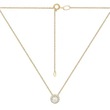 Кольє з червоного золота з підвісом з фіанітом якірне плетіння - 796971