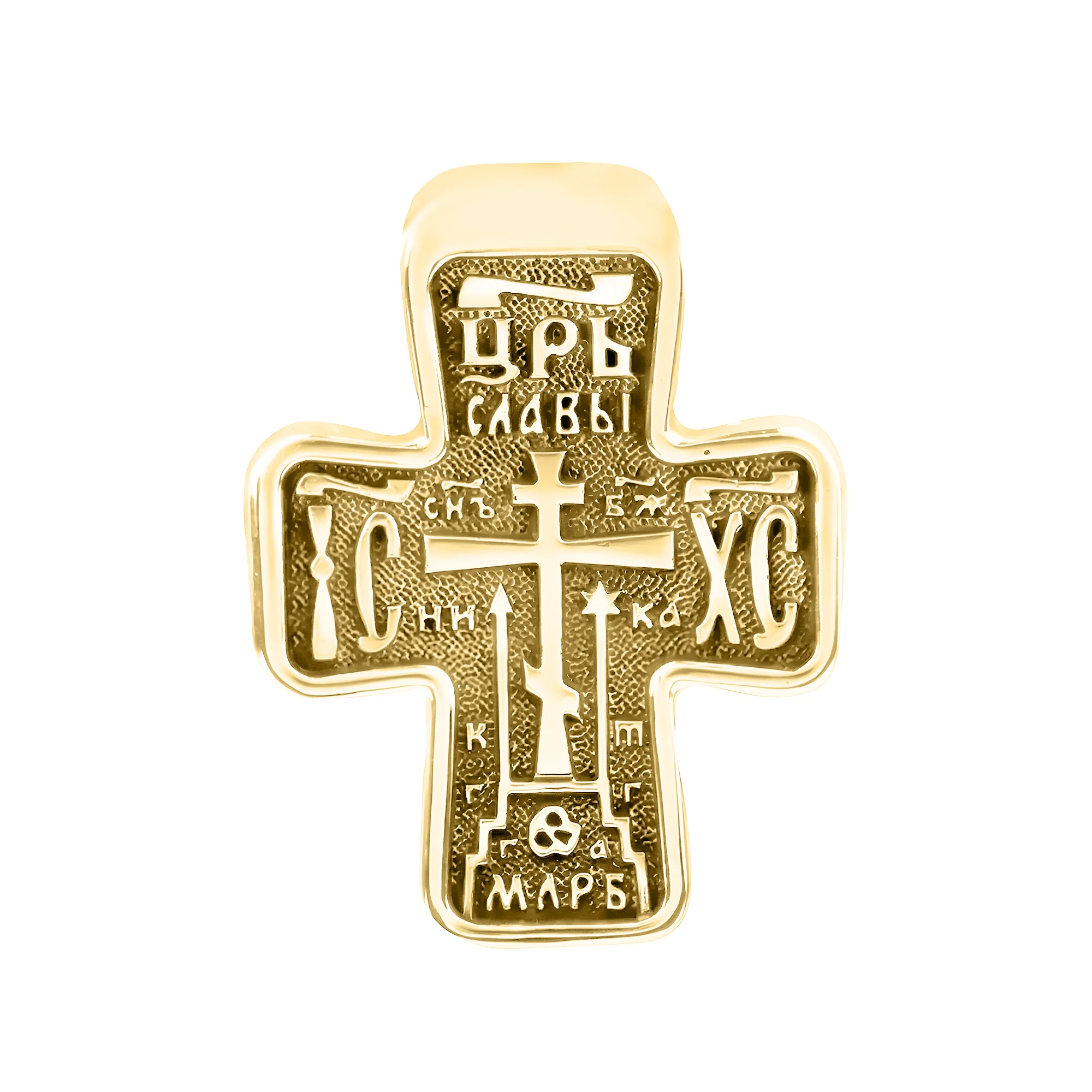 Крестик из желтого золота - 426884 - 1