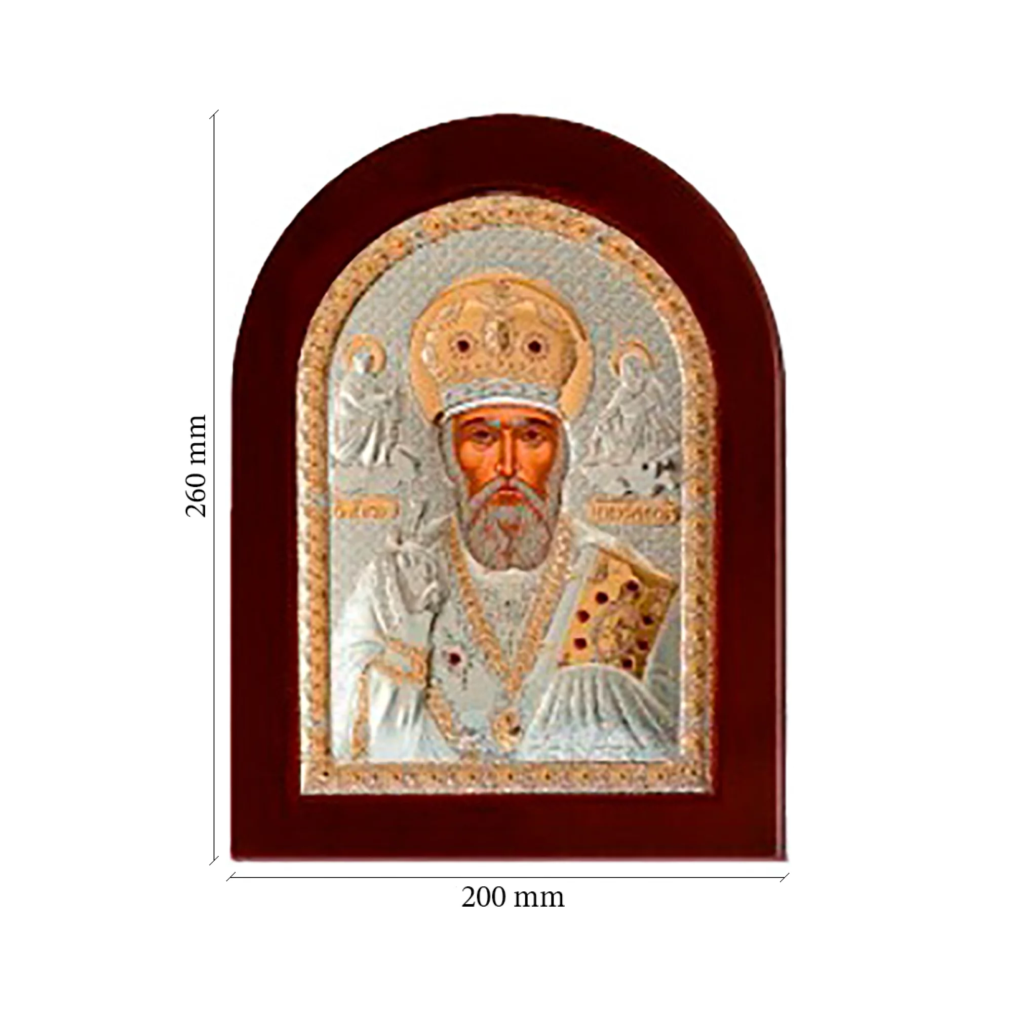 Ікона "Святий Миколай" (200 x 260 мм) - 847208 – зображення 2