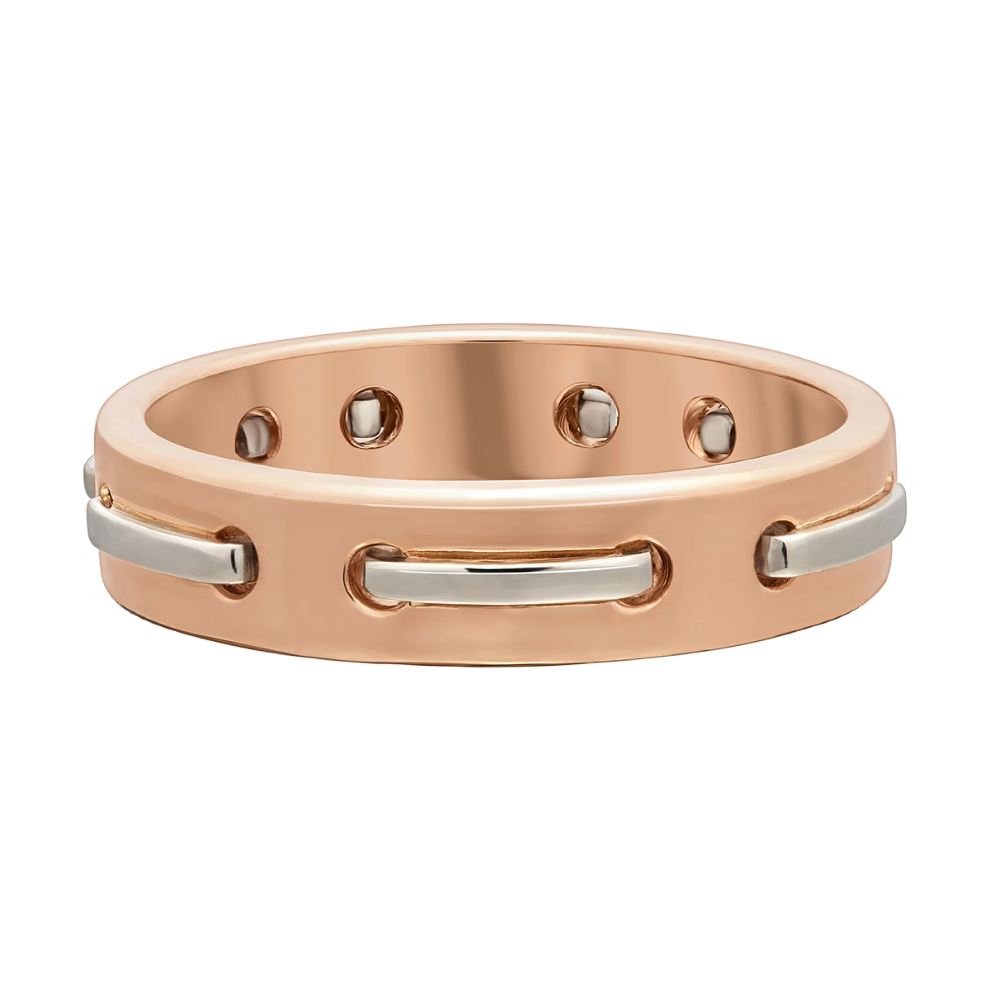 Обручальное кольцо из комбинированного золота - 1106692 – изображение 1