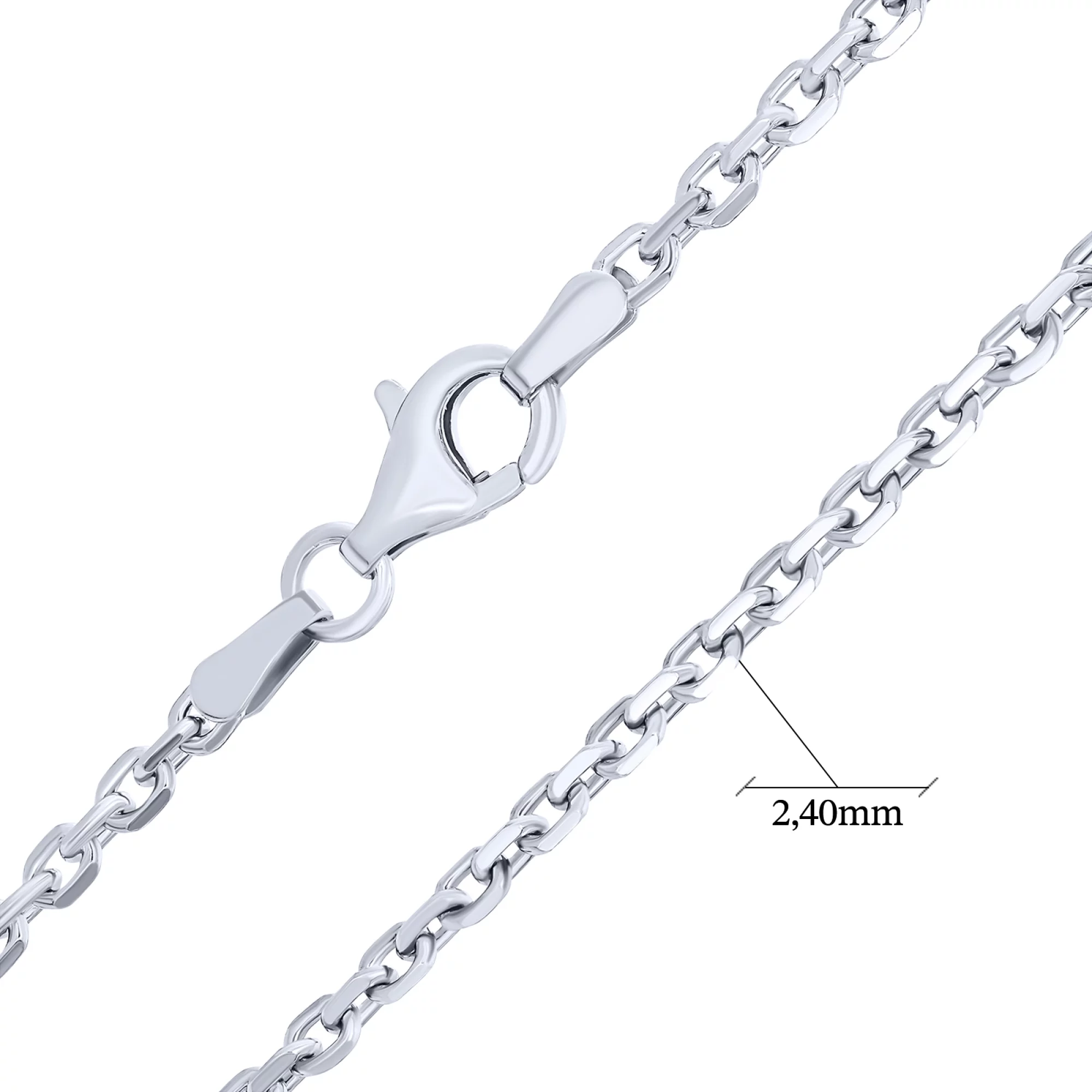 Ланцюжок у якірному плетінні срібний - 1606551 – зображення 2
