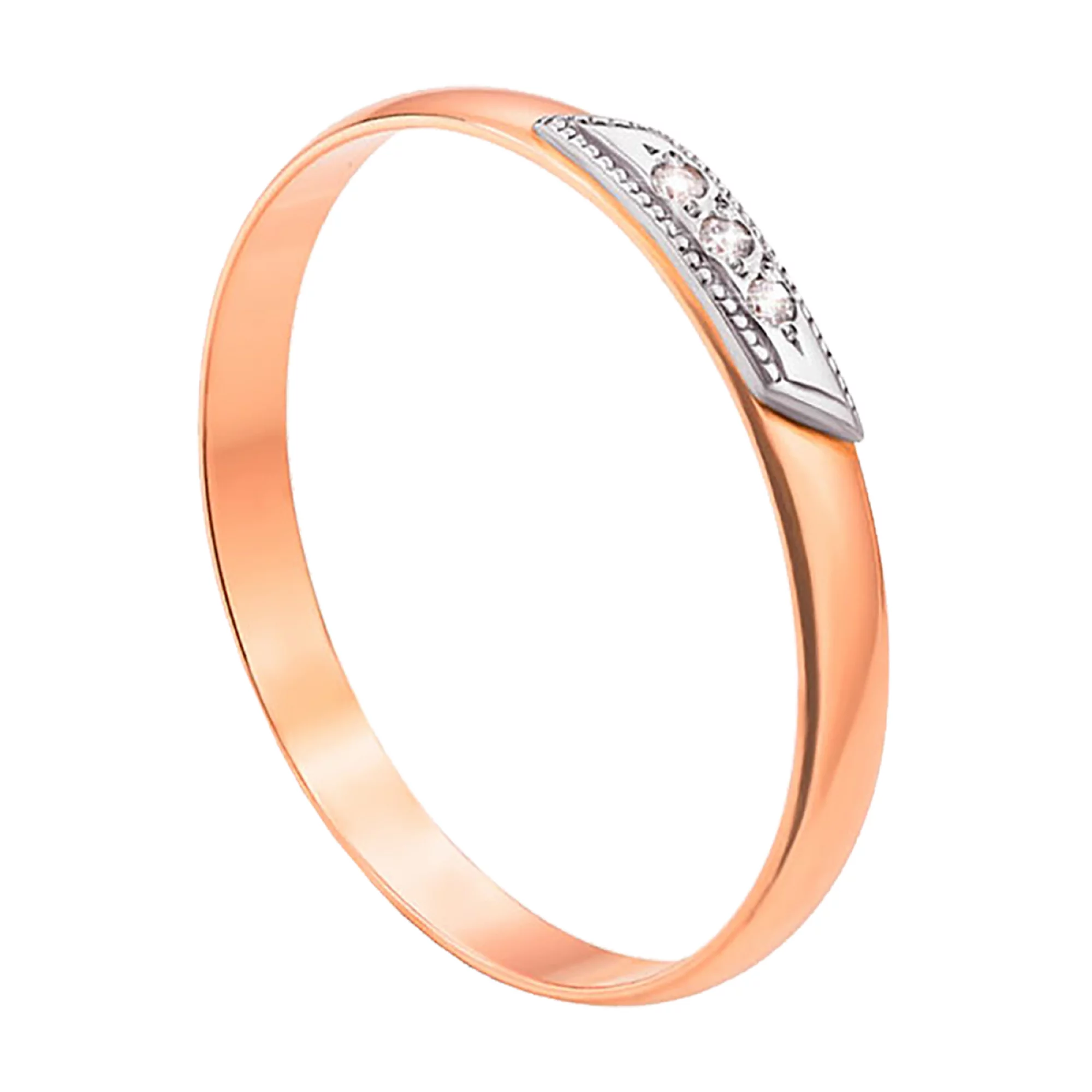 Обручальное кольцо с бриллиантами - 547414 – изображение 1