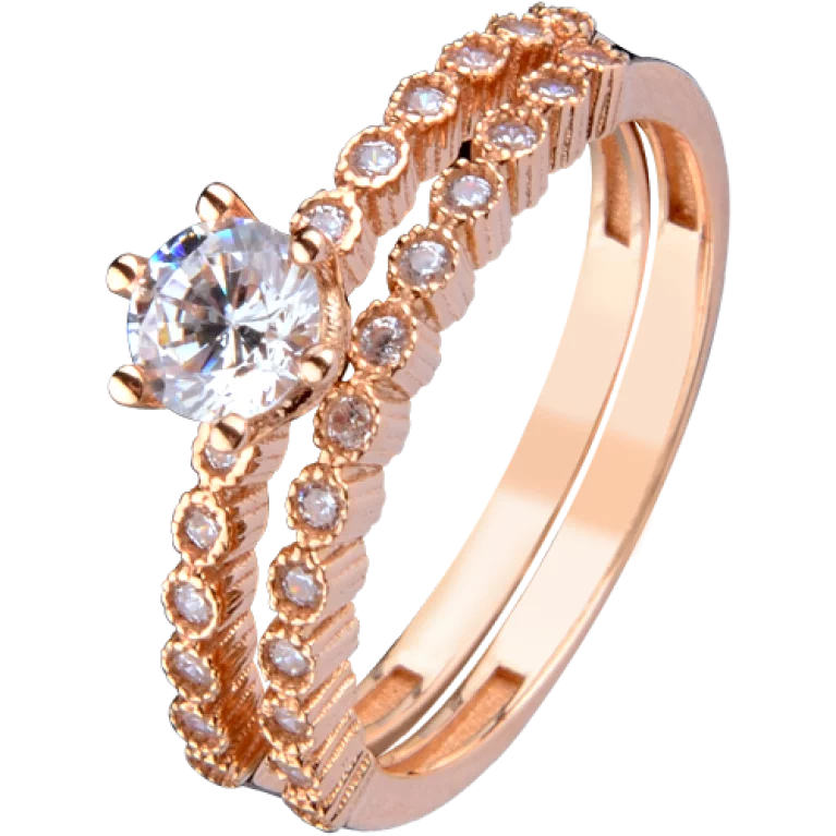 Золотое кольцо с фианитом. Артикул TW117: цена, отзывы, фото – купить в интернет-магазине AURUM