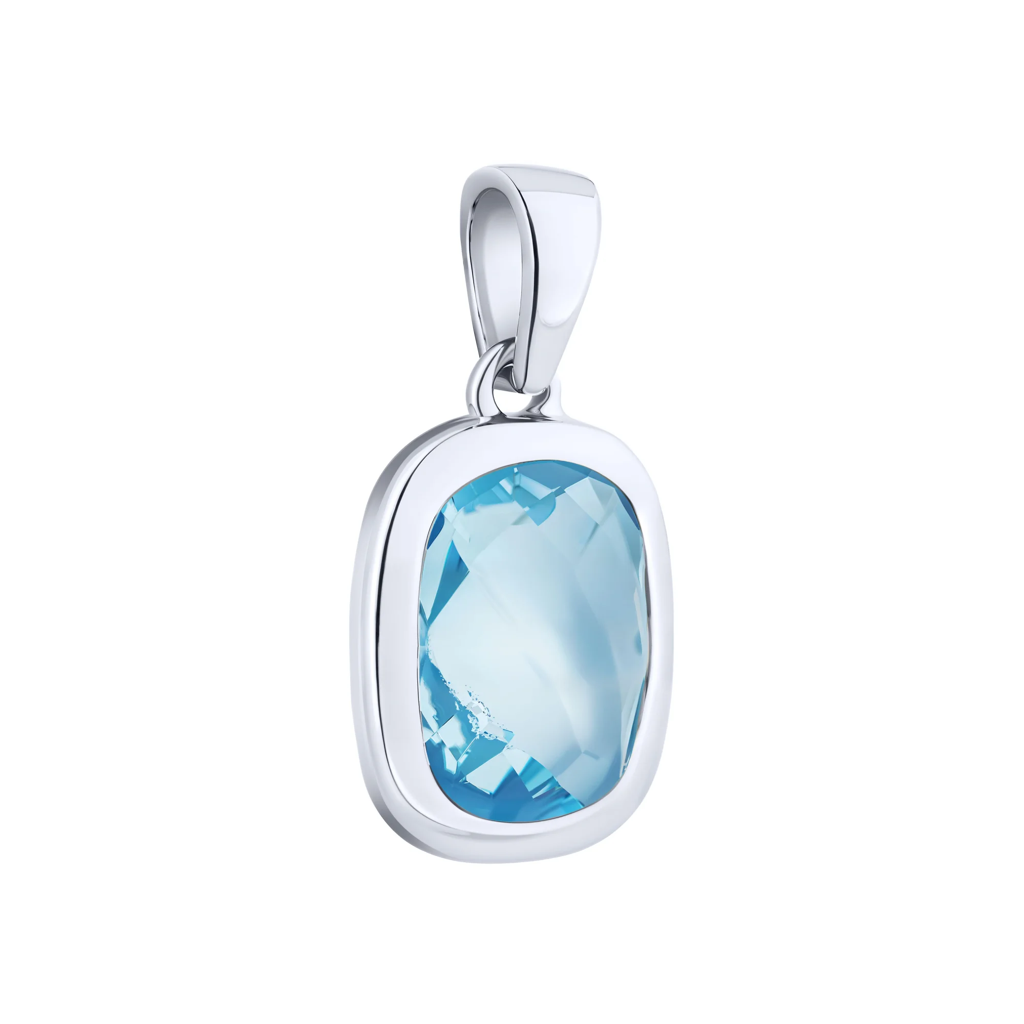 Серебряный подвес с топазом - 2137767 - 1