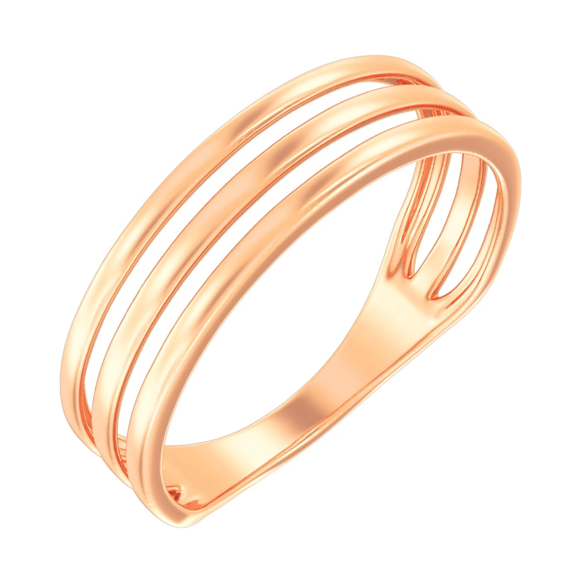 Кольцо из красного золота - 972266 – изображение 1