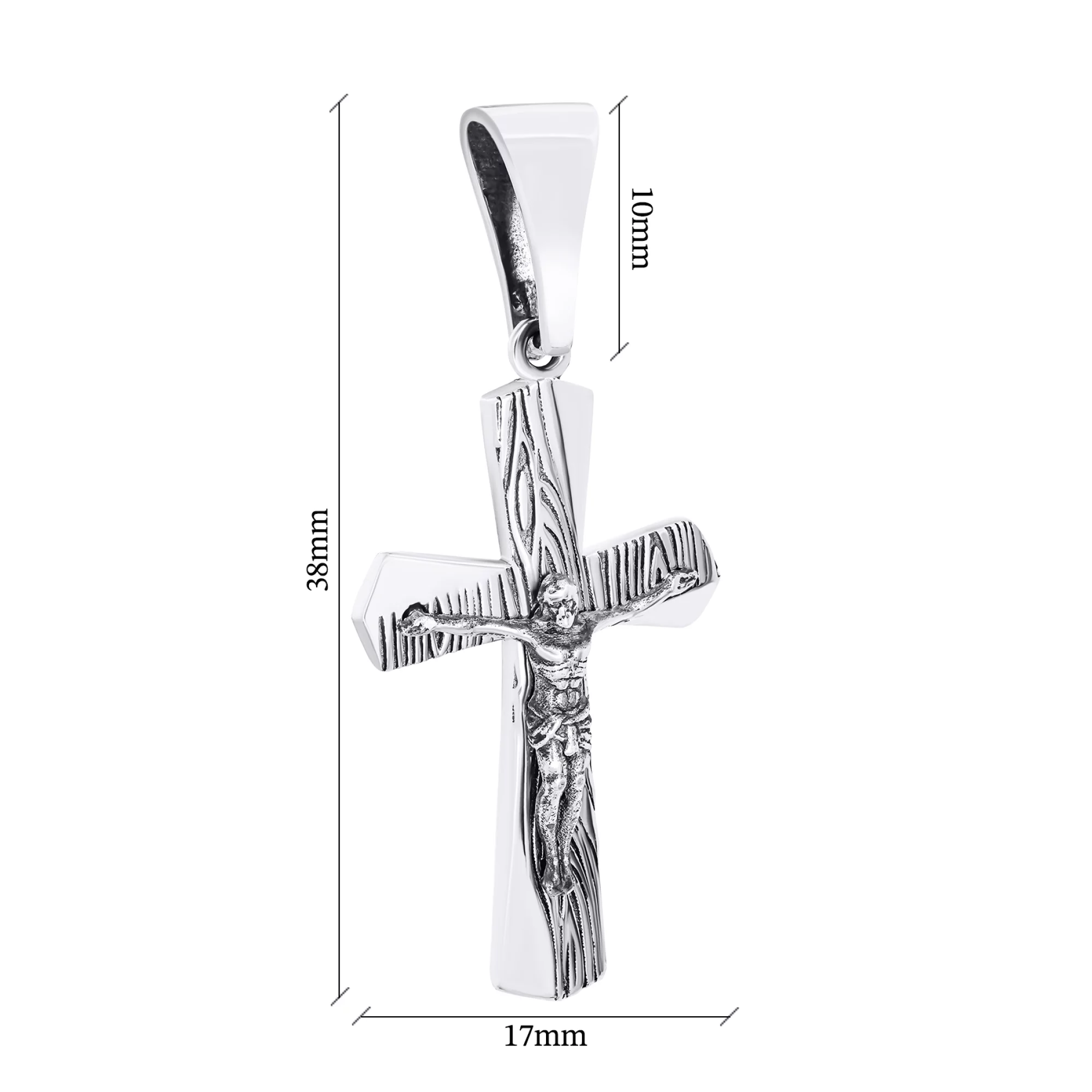 Крест серебряный с чернением - 1548970 – изображение 3
