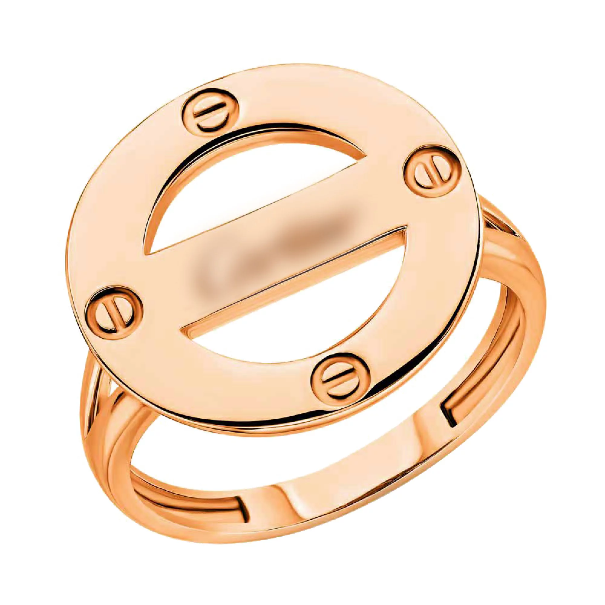Кольцо Love из красного золота - 966203 – изображение 1