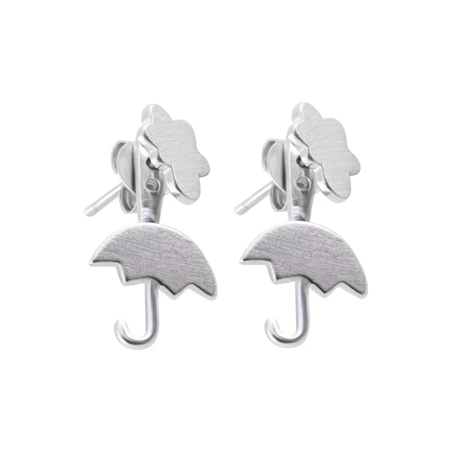 Срібні сережки-гвоздики Парасольки. Артикул 7518/С2/1103С: ціна, відгуки, фото – купити в інтернет-магазині AURUM