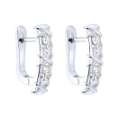 Серьги из серебра с фианитами  - 2262289