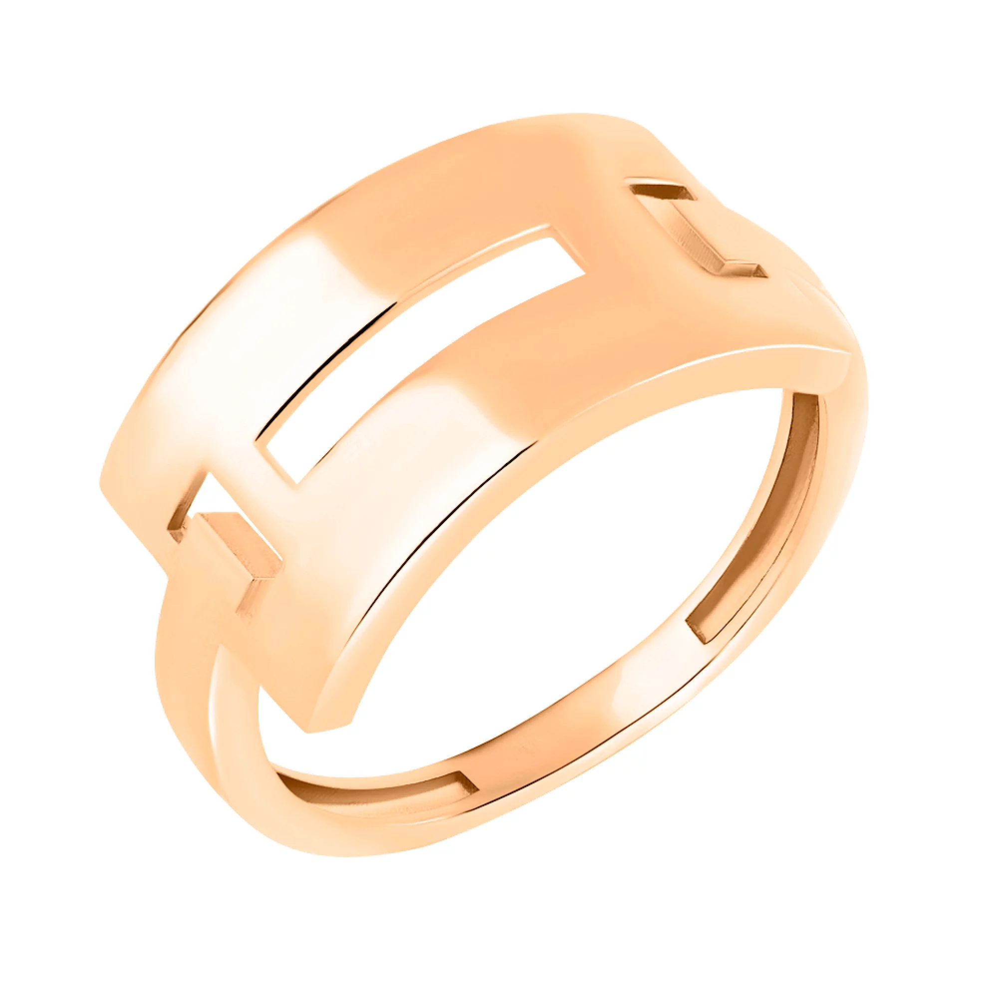 Золотое кольцо с "Фигурным Вырезом" - 1517659 – изображение 1