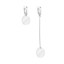 Сережки из серебра с подвесами "Монета" - 972462