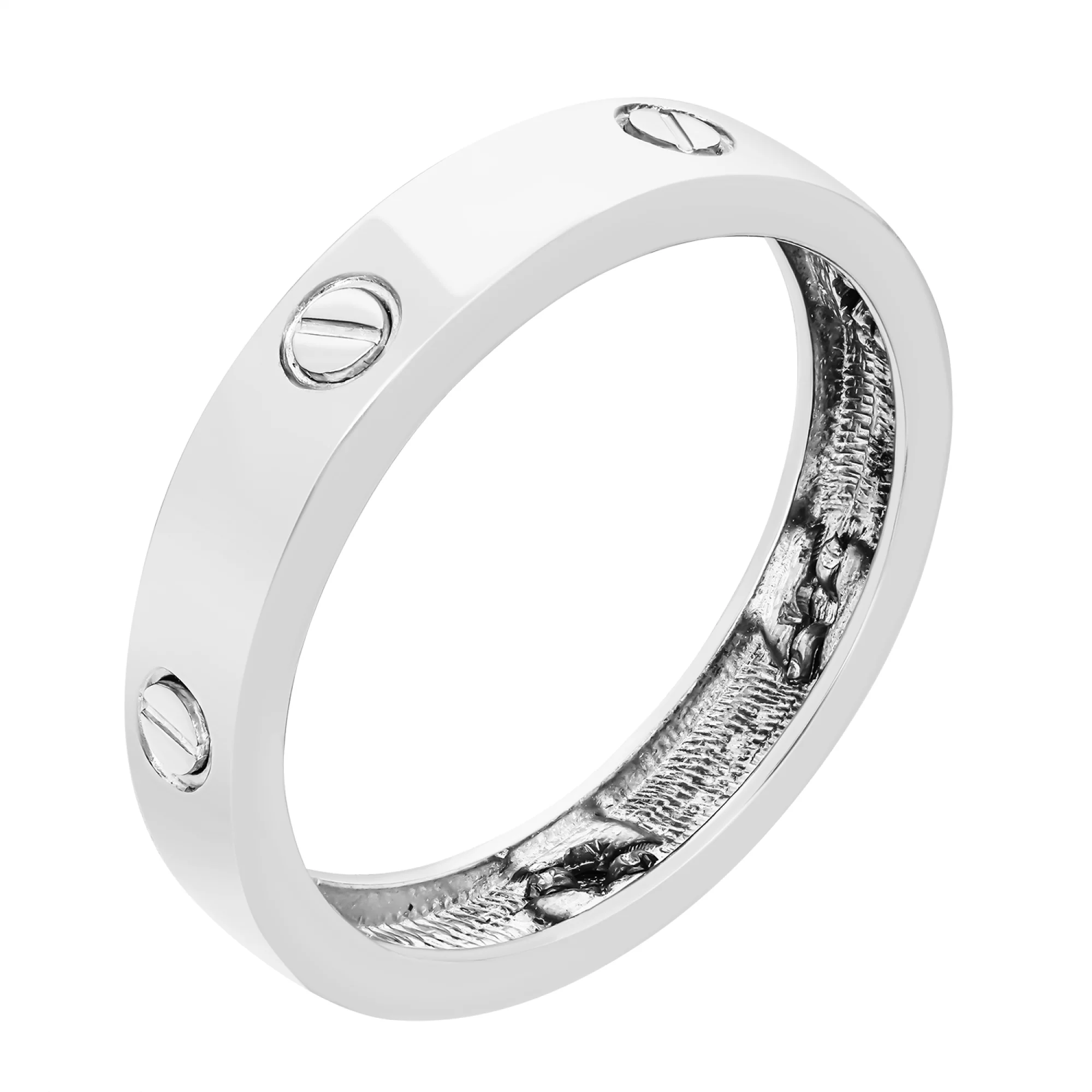 Серебряное кольцо "Love" - 1593739 – изображение 1