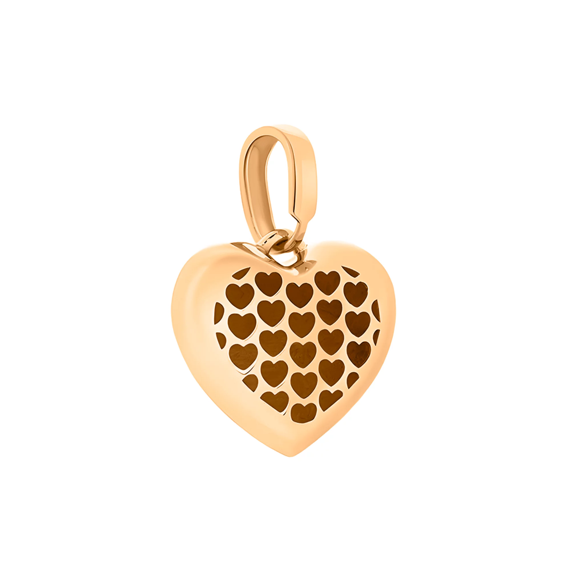 Золотой подвес в виде "Сердца" - 452047 – изображение 2