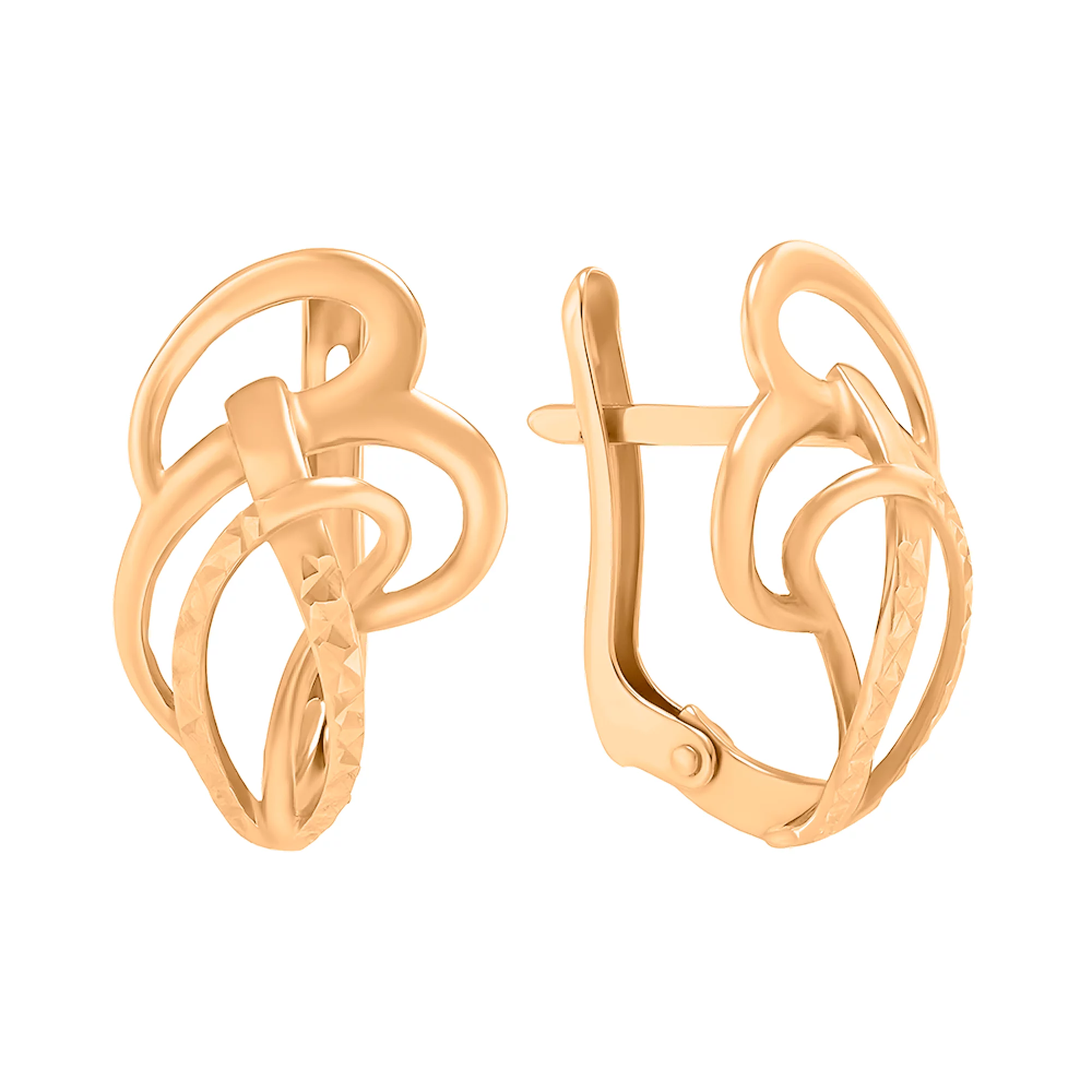 Серьги из красного золота - 1435295 - 1