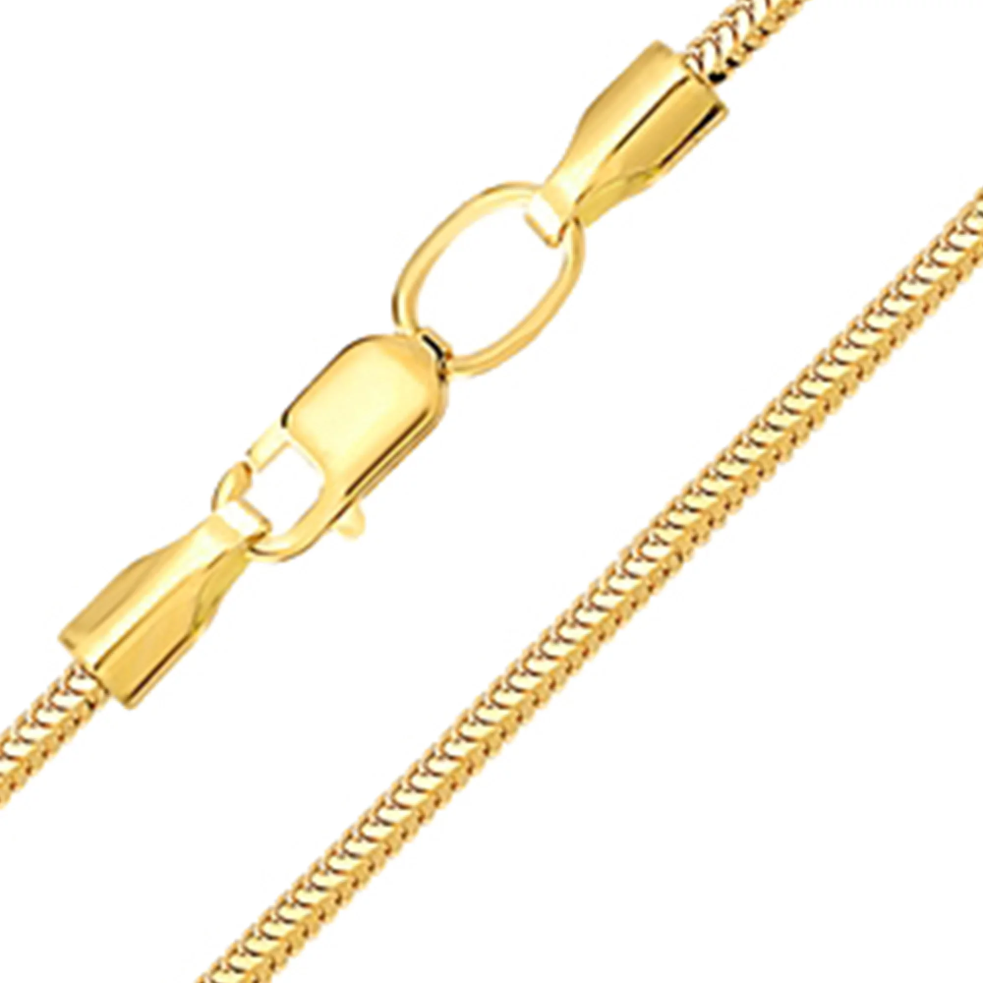 Цепочка из лимонного золота плетение снейк - 1451665 – изображение 1