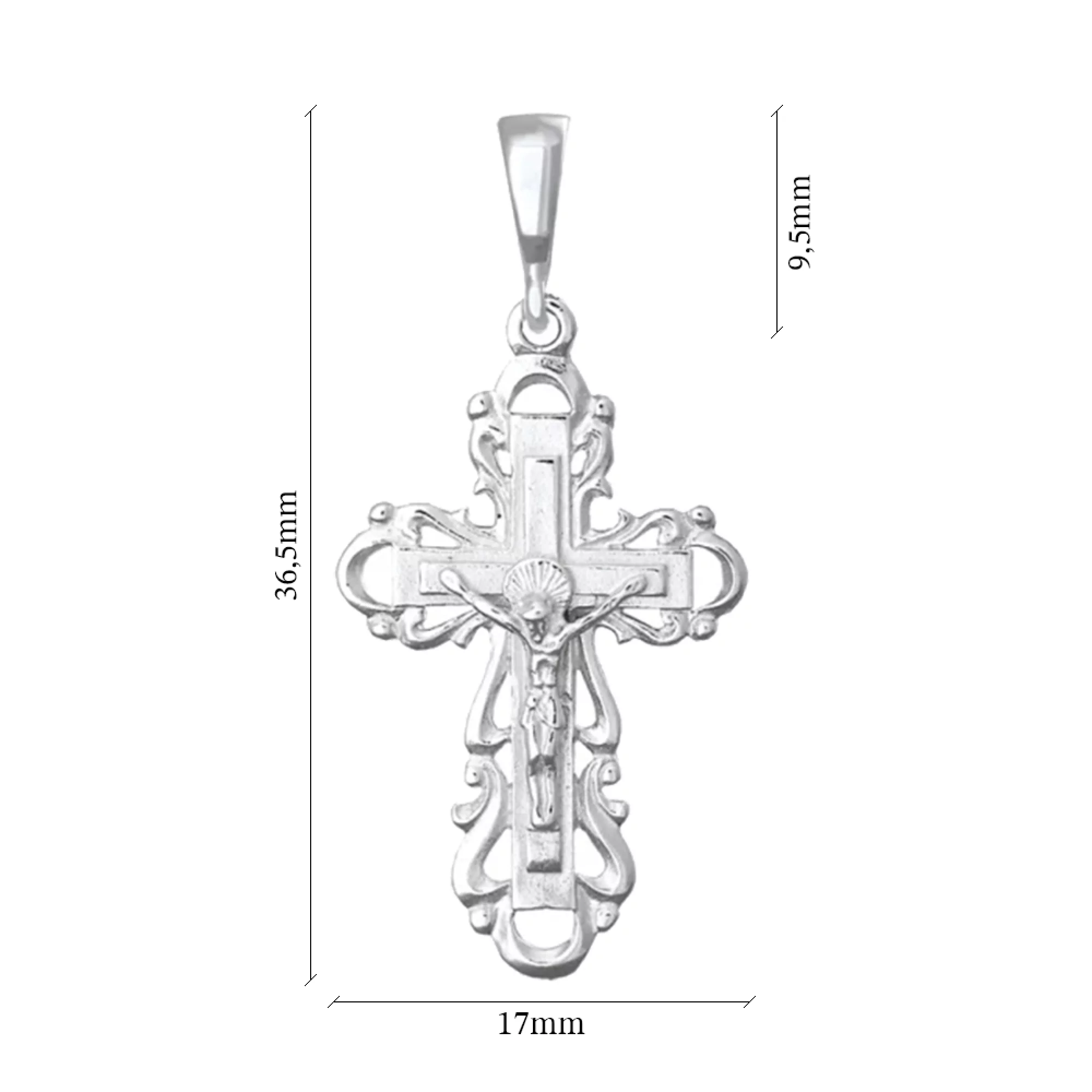 Крестик серебряный - 1349861 – изображение 2