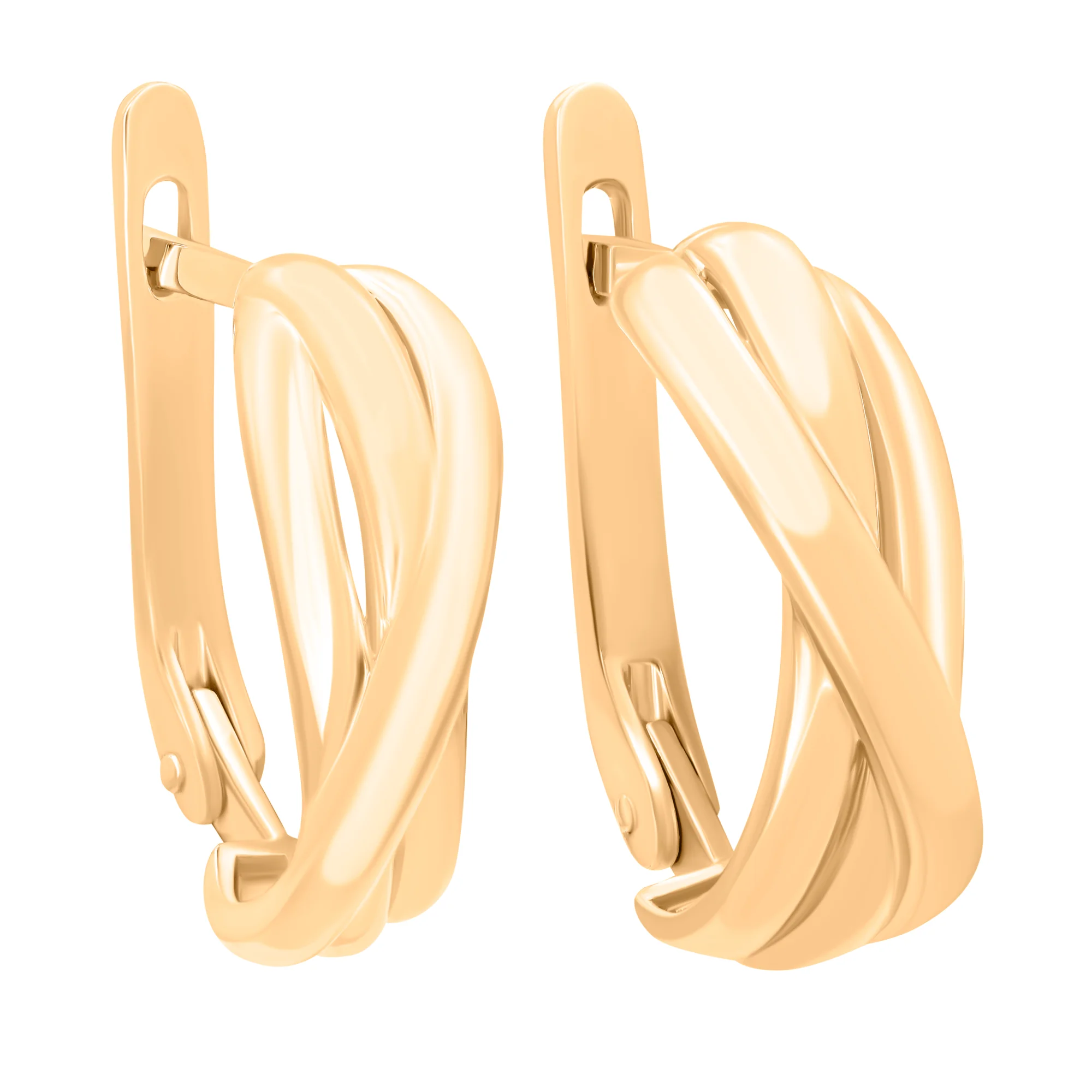 Сережки из красного золота - 890821 - 1