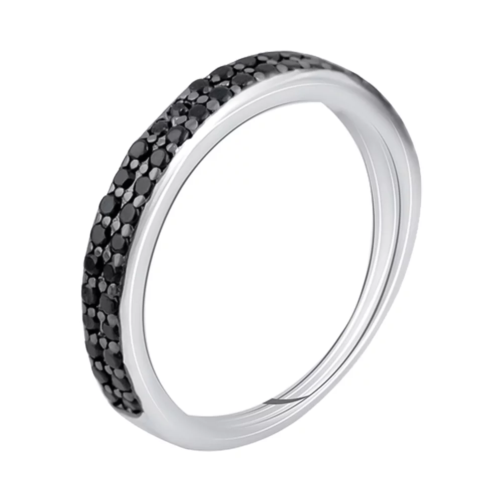 Кольцо из серебра с черными фианитами. Артикул 7501/2129967: цена, отзывы, фото – купить в интернет-магазине AURUM