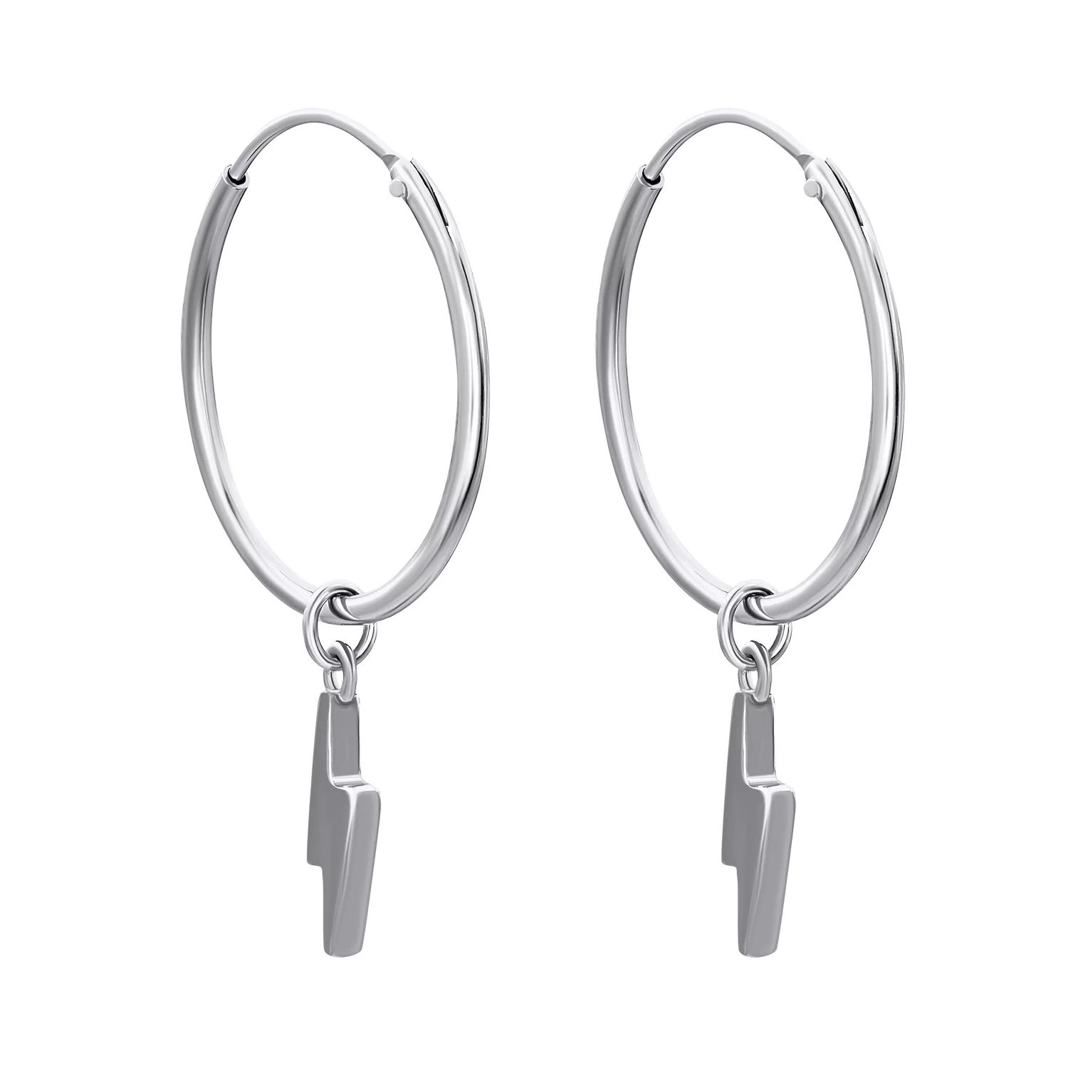 Сережки-кольца из серебра с подвесами. Артикул 7502/2073796: цена, отзывы, фото – купить в интернет-магазине AURUM