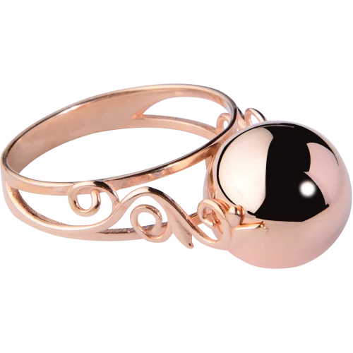 Золотое кольцо Шар. Артикул 310260: цена, отзывы, фото – купить в интернет-магазине AURUM
