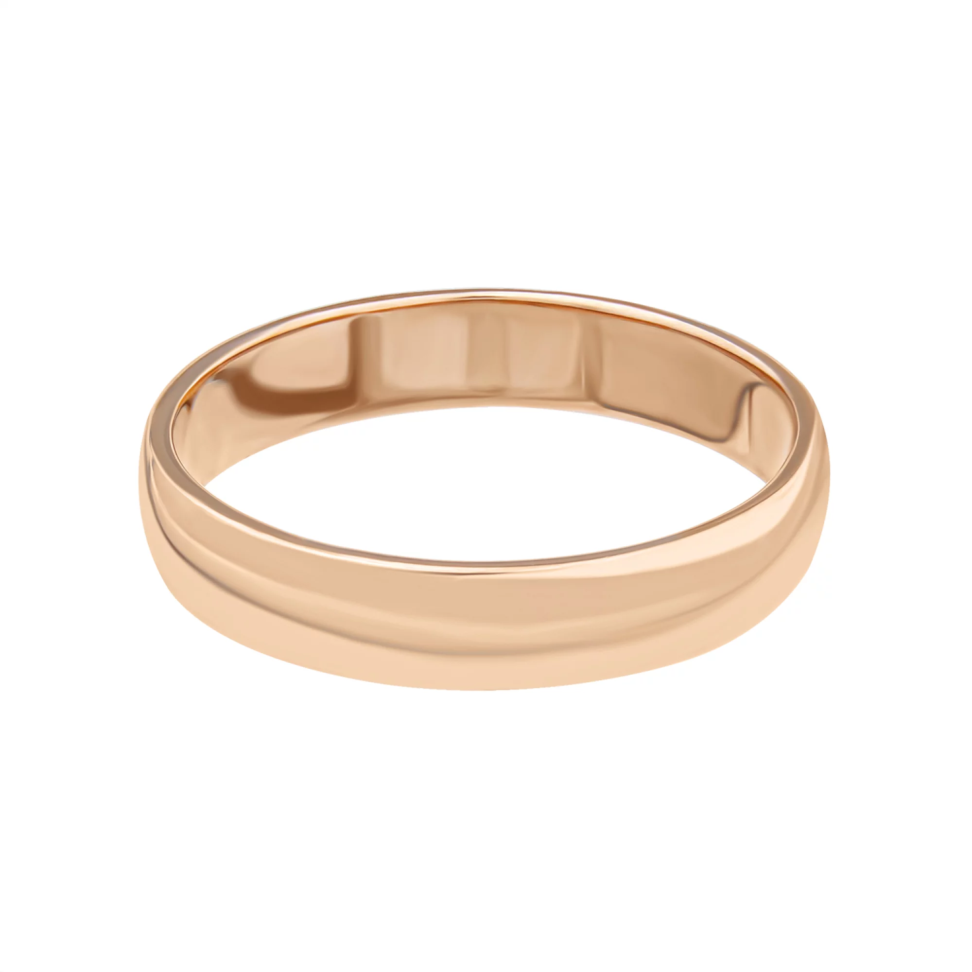 Классическое золотое обручальное кольцо - 569955 – изображение 2