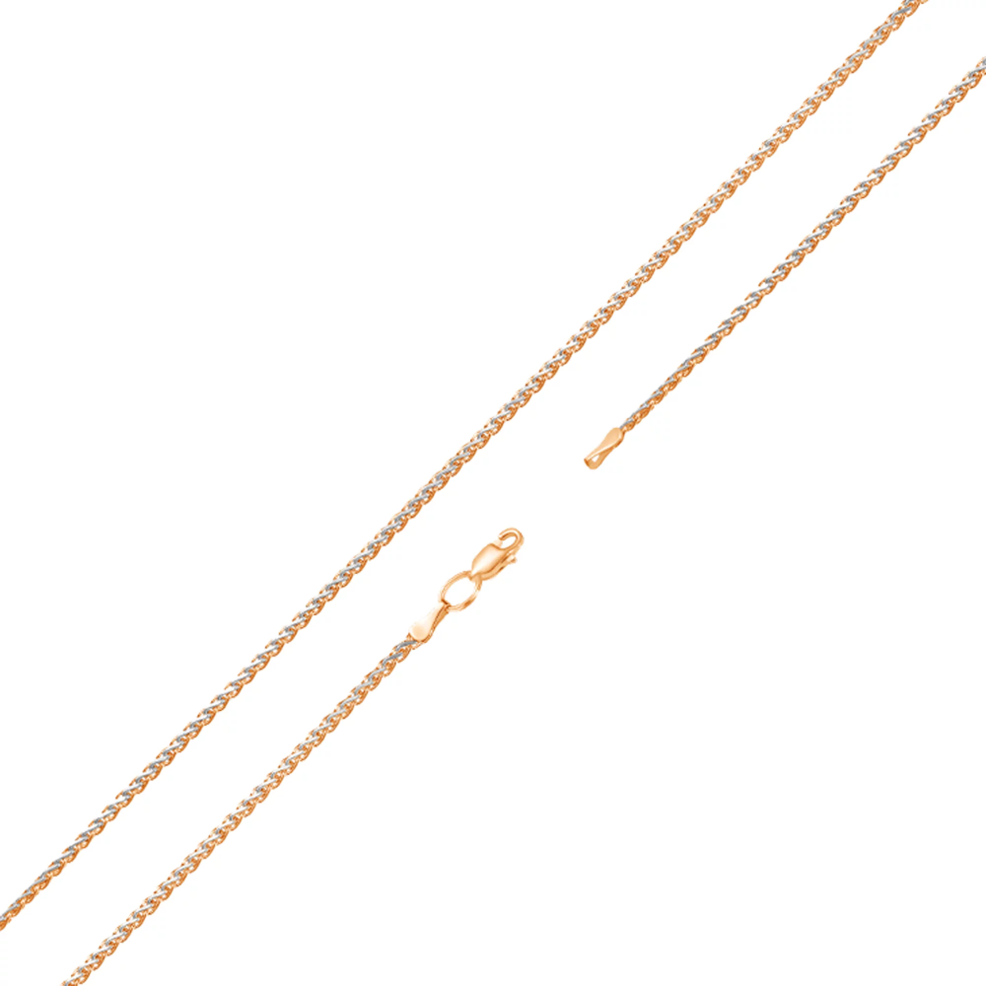Браслет з комбінованого золота з плетінням колосок - 959664 – зображення 1