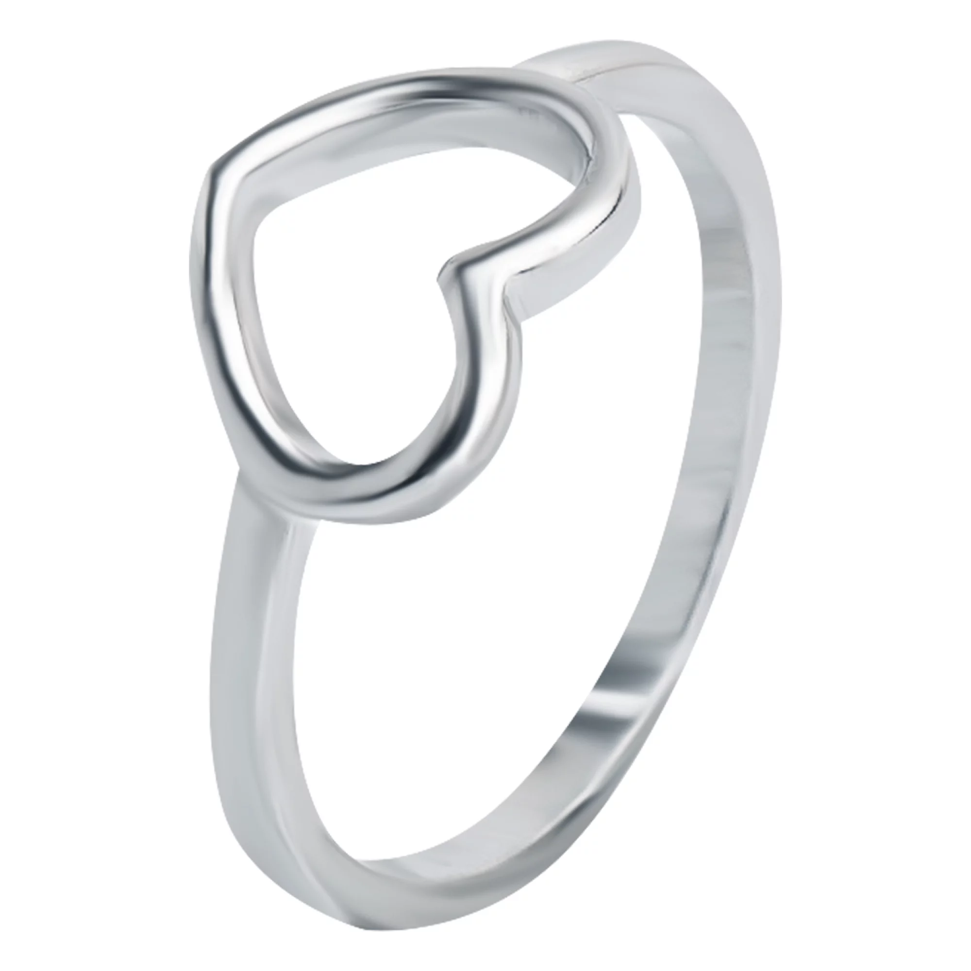 Кольцо "Сердце" из серебра - 1426934 – изображение 2