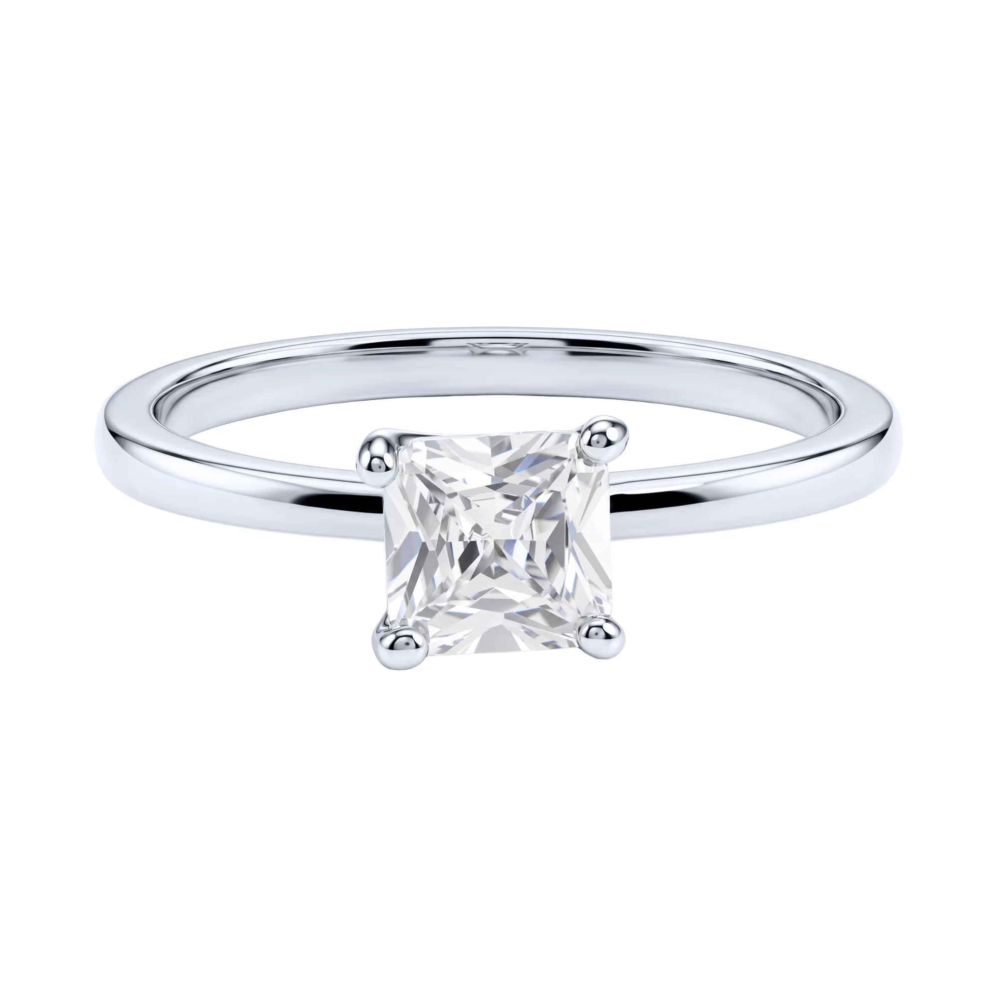 Серебряное двойное кольцо 2 в 1 с фианитами - 2289438 - 2