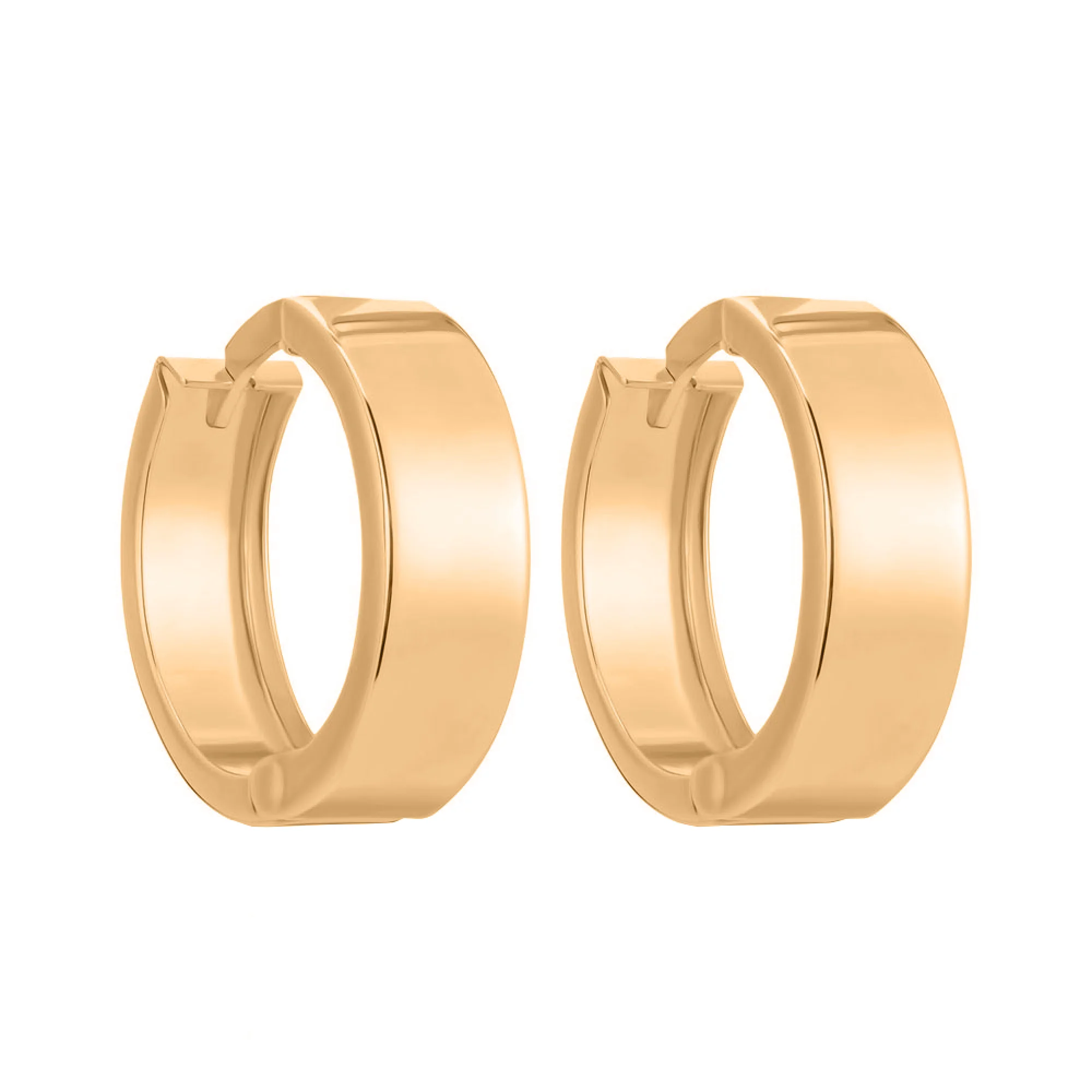 Серьги-кольца в красном золоте - 1618601 - 2