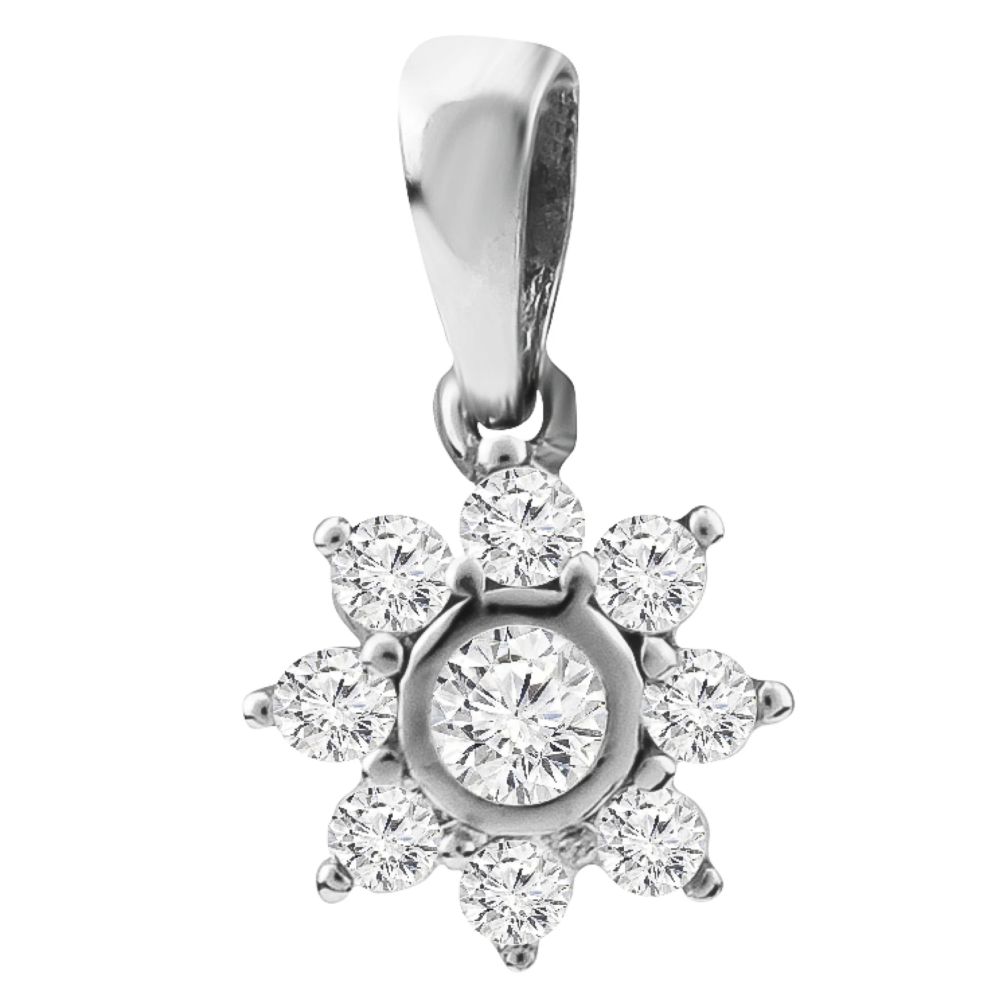 Серебряная подвеска с цирконием - 401652 - 1