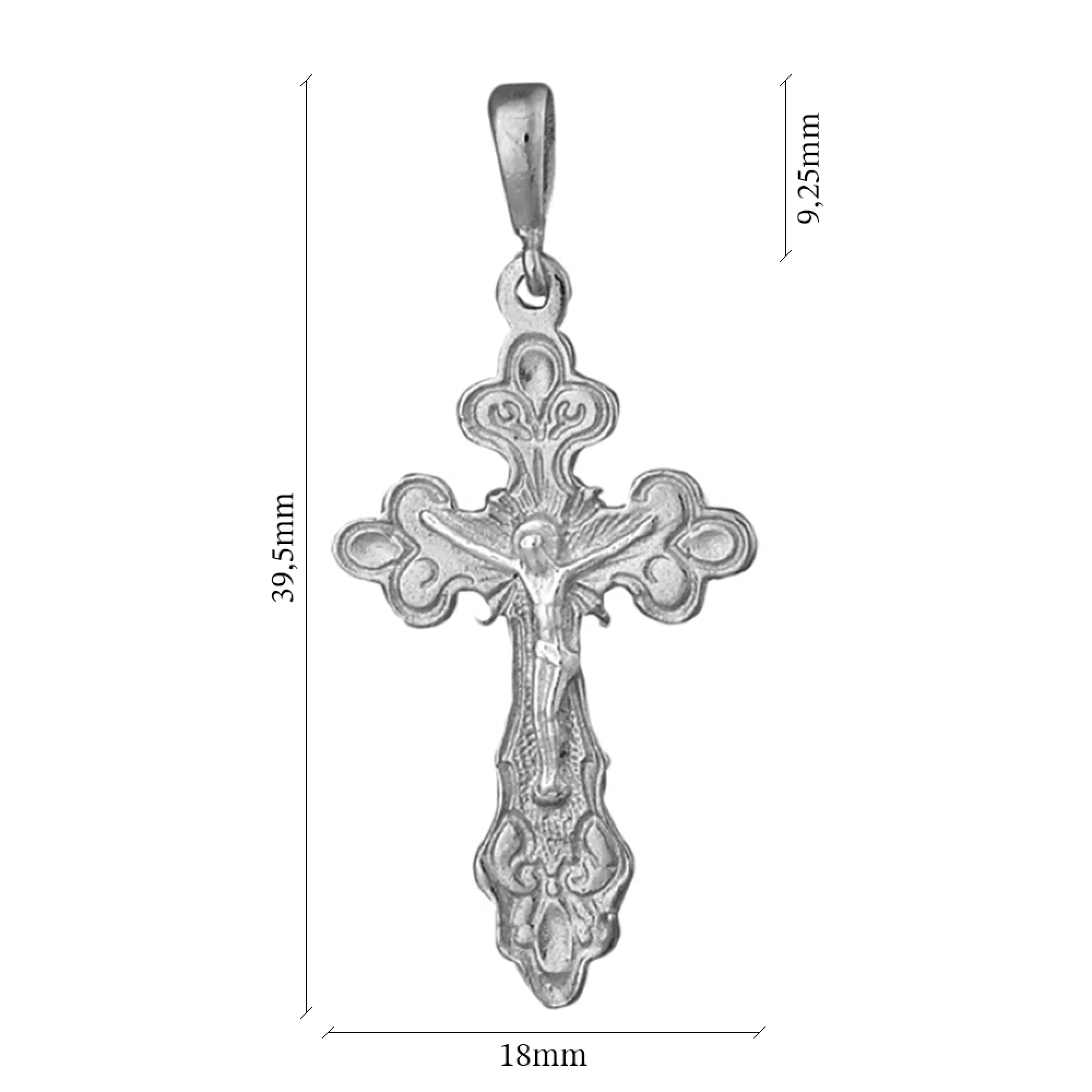 Хрестик срібний - 1349869 – зображення 2