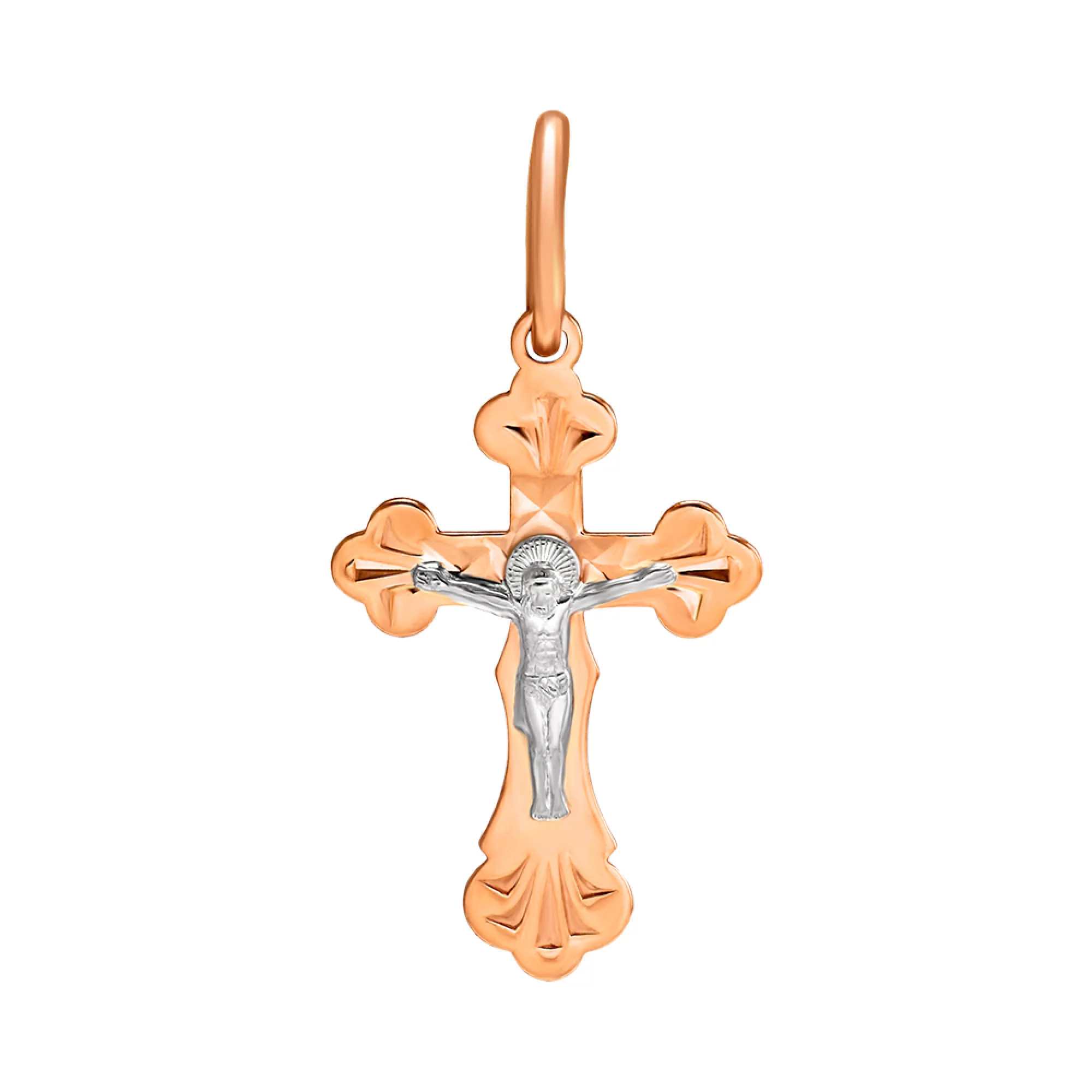 Крестик из красного золота - 1434769 – изображение 1