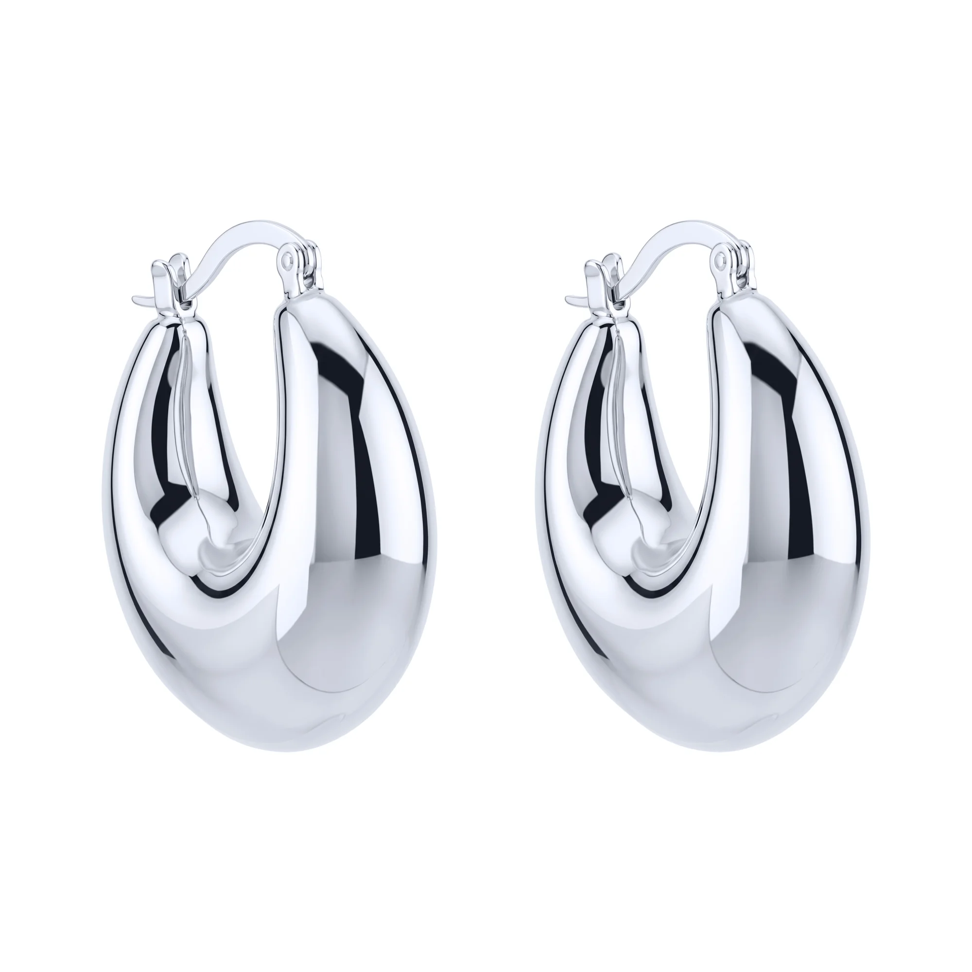 Массивные серьги из серебра - 2187053 - 1