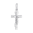 Серебряный крестик с распятием - 1581357