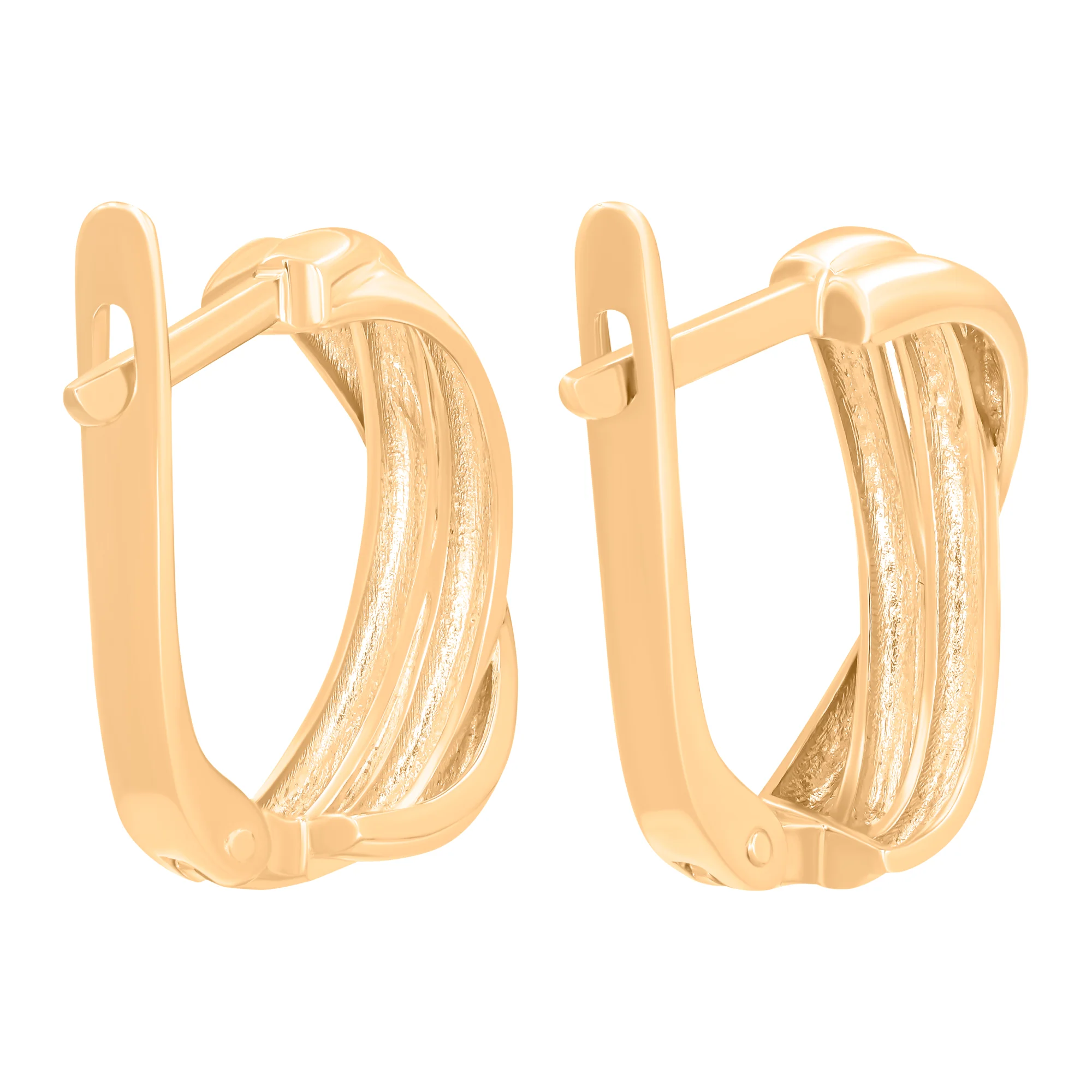 Сережки из красного золота - 890821 - 2