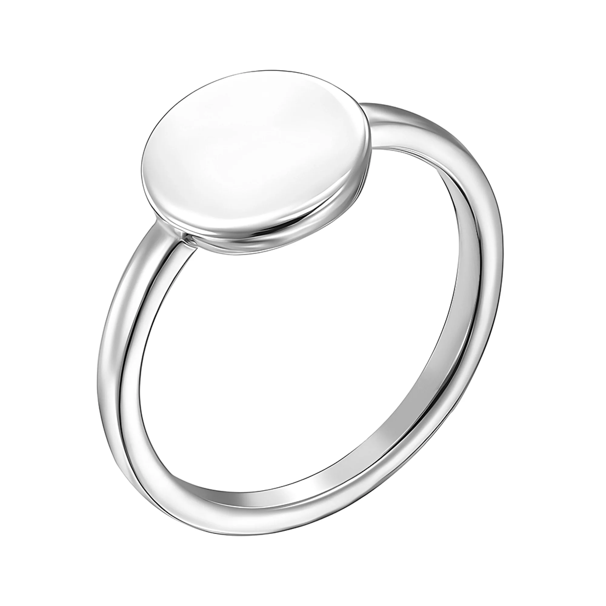 Серебряное кольцо "Монета" - 1541260 – изображение 1