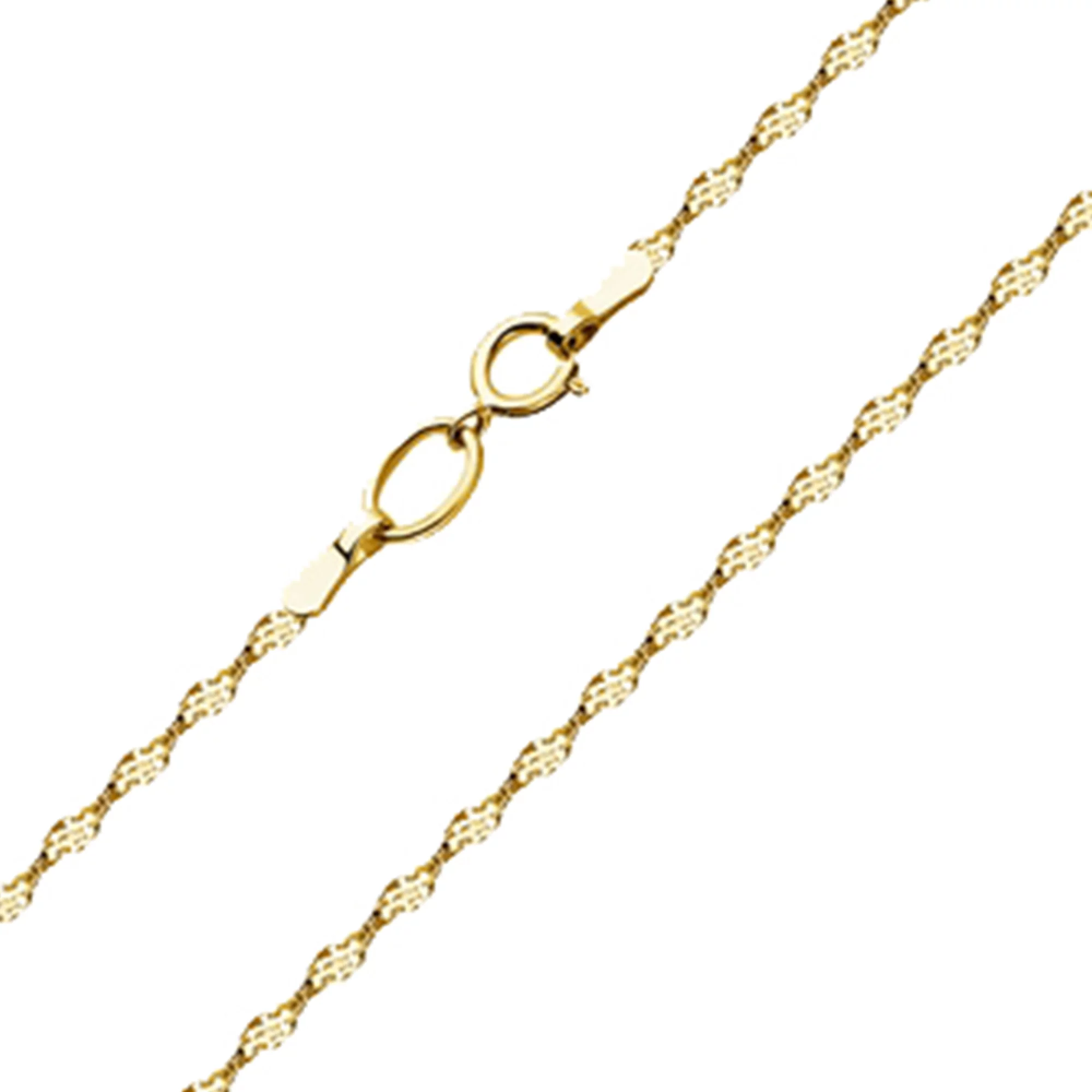 Цепочка из лимонного золота с плетением ребекка - 967756 – изображение 1
