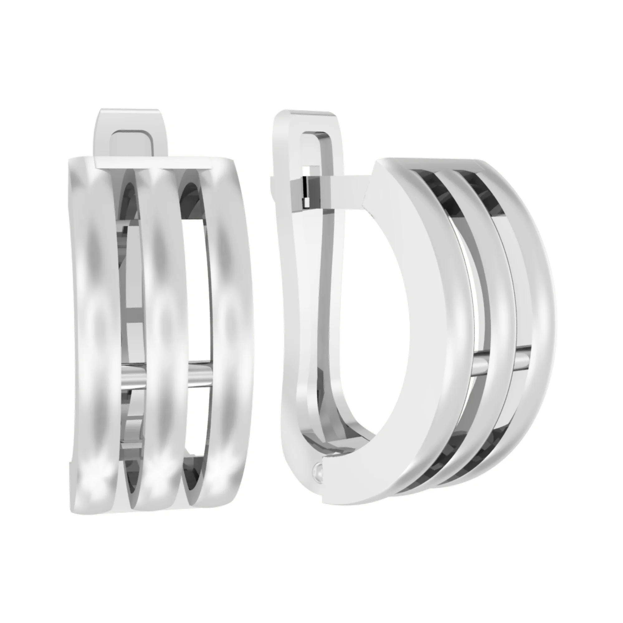 Серьги из белого золота - 1500853 - 1