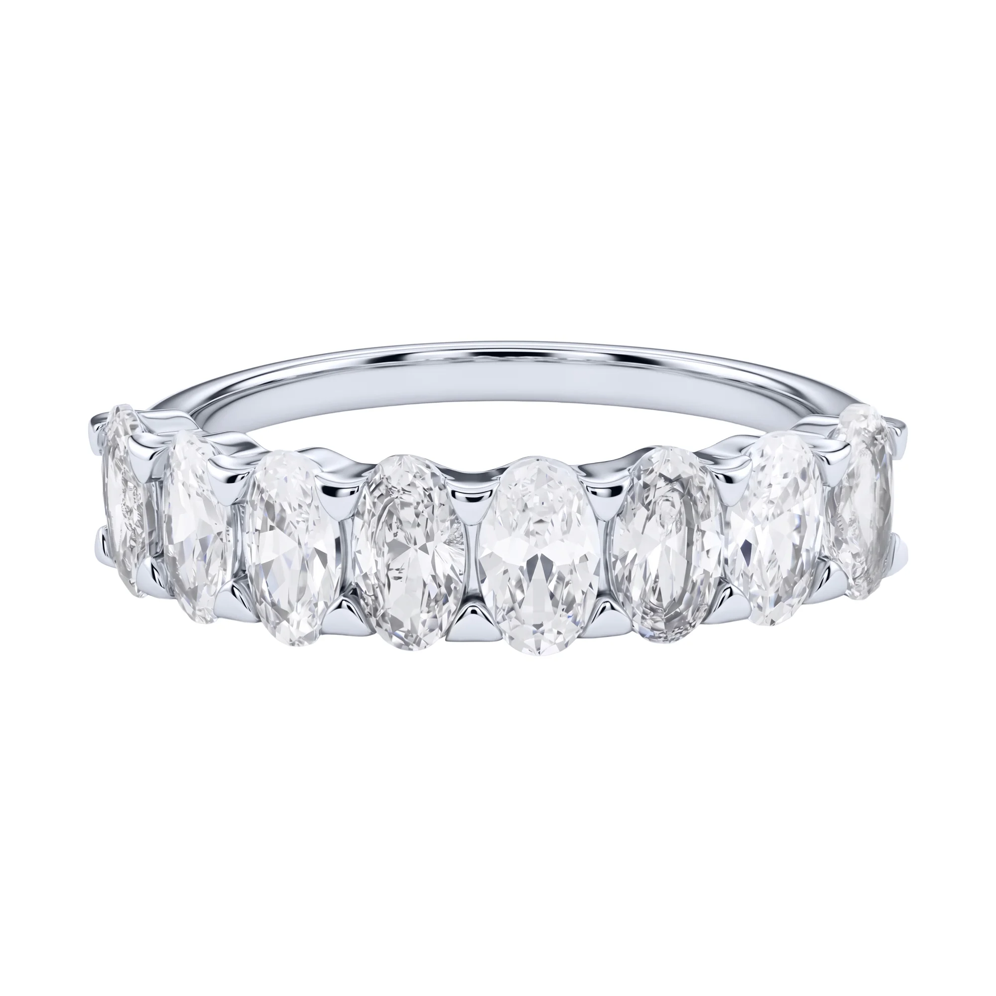 Серебряное кольцо с фианитами  - 2192832 - 2
