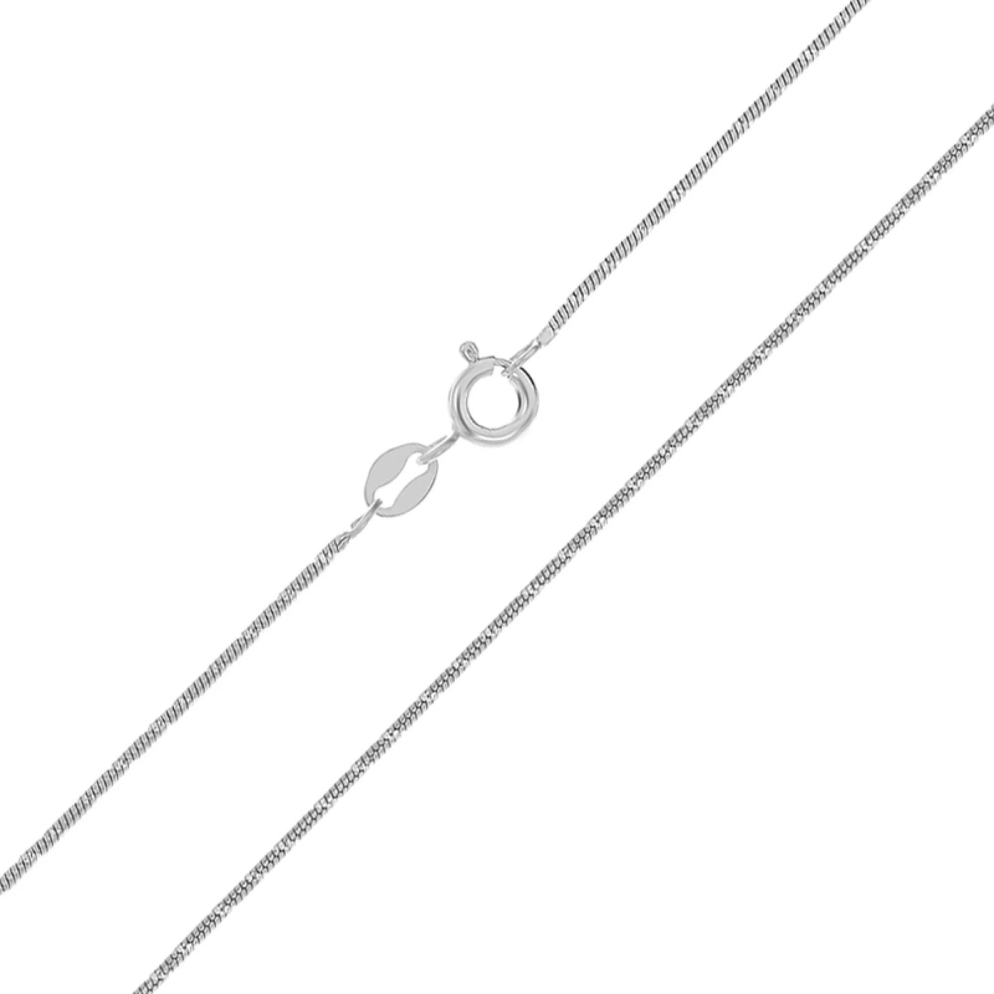 Срібний ланцюжок плетінням снейк - 648367 – зображення 2